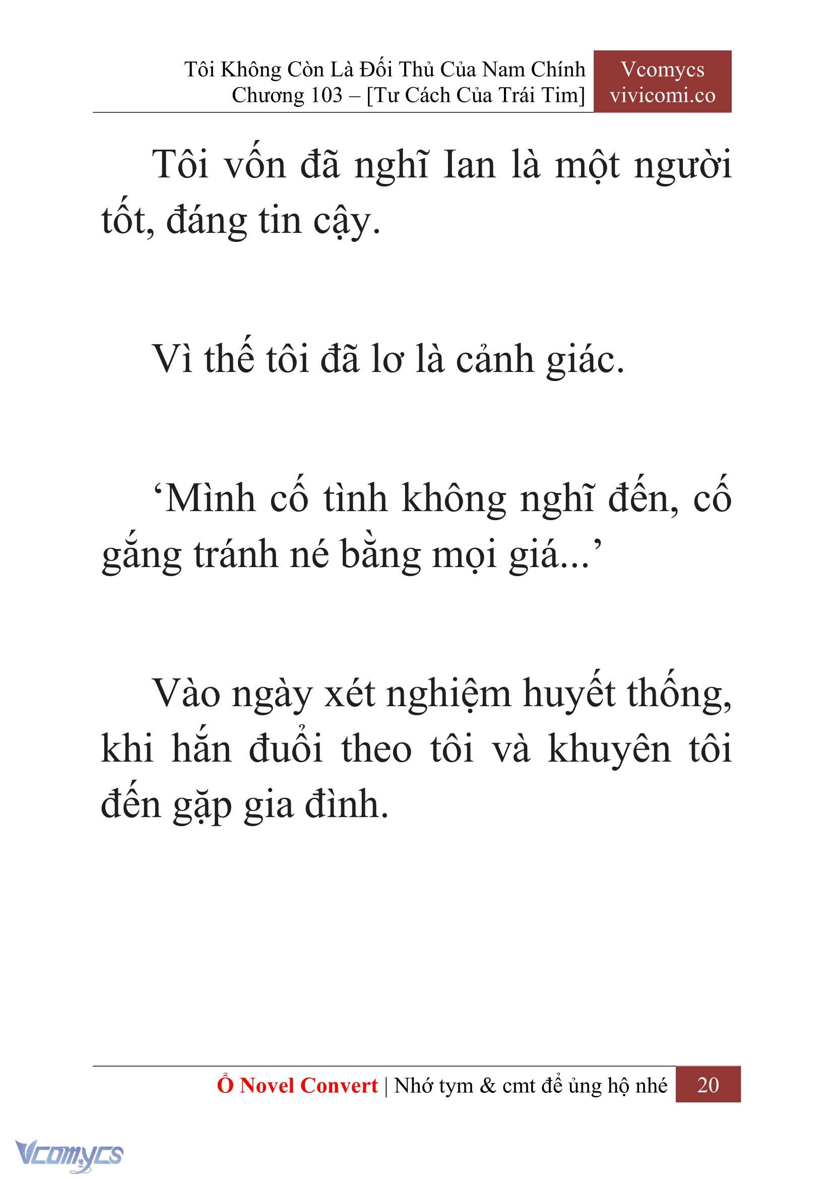 [Novel] Tôi Không Còn Là Đối Thủ Của Nam Chính Chap 103 - Trang 2