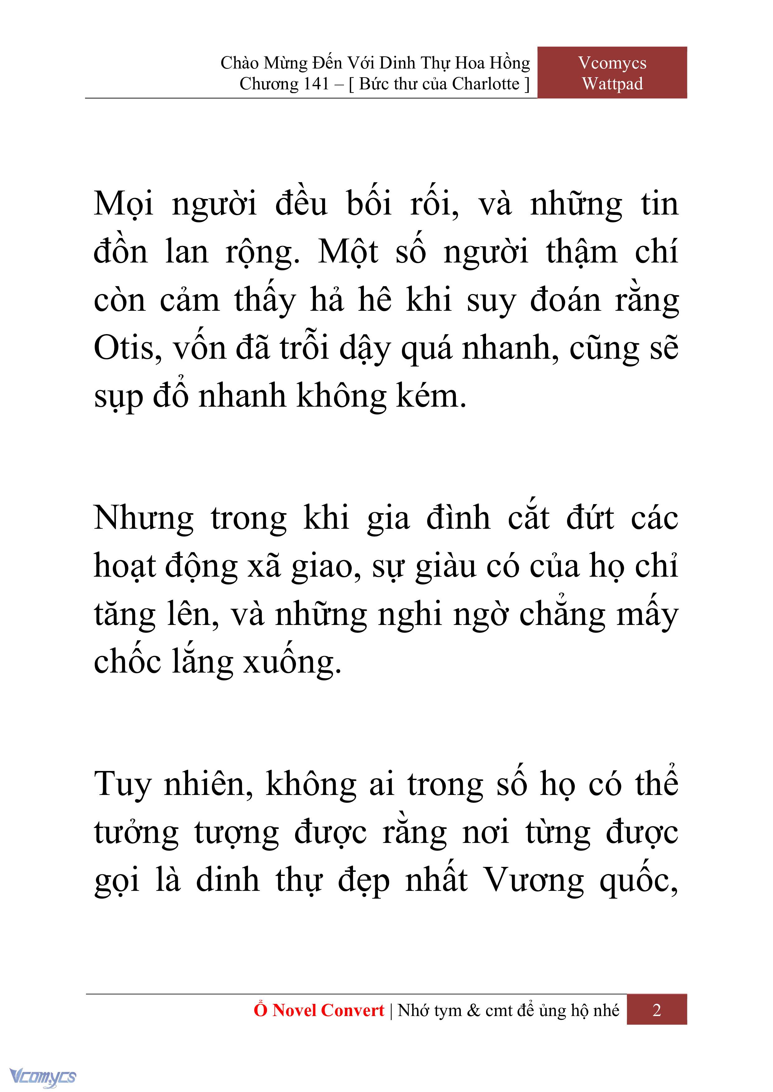[Novel] Chào Mừng Đến Với Dinh Thự Hoa Hồng Chap 141 - Trang 2