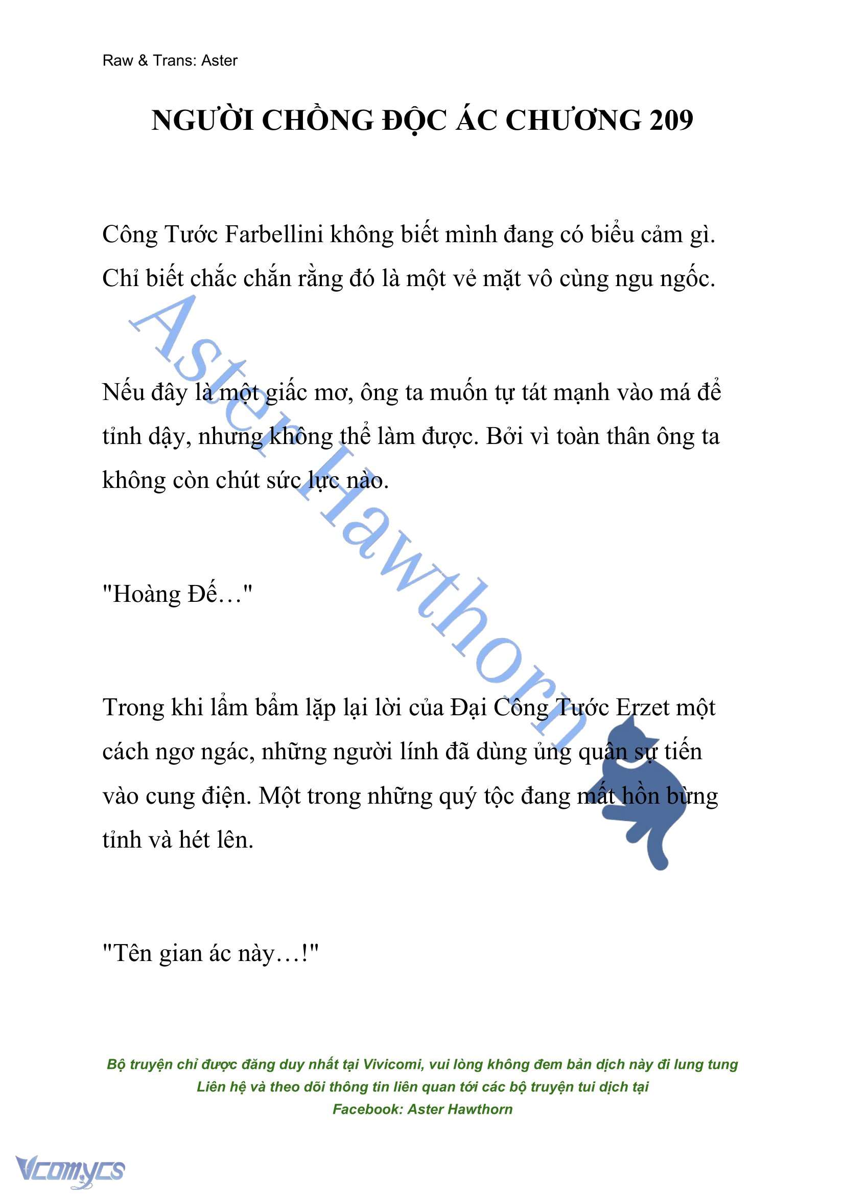 [NOVEL] Người Chồng Độc Ác Chap 209 - Next Chap 210