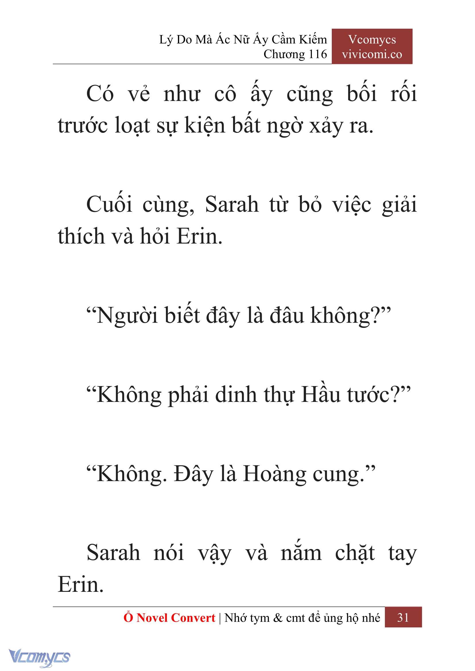 [Novel] Lý Do Mà Ác Nữ Ấy Cầm Kiếm Chap 116 - Trang 2