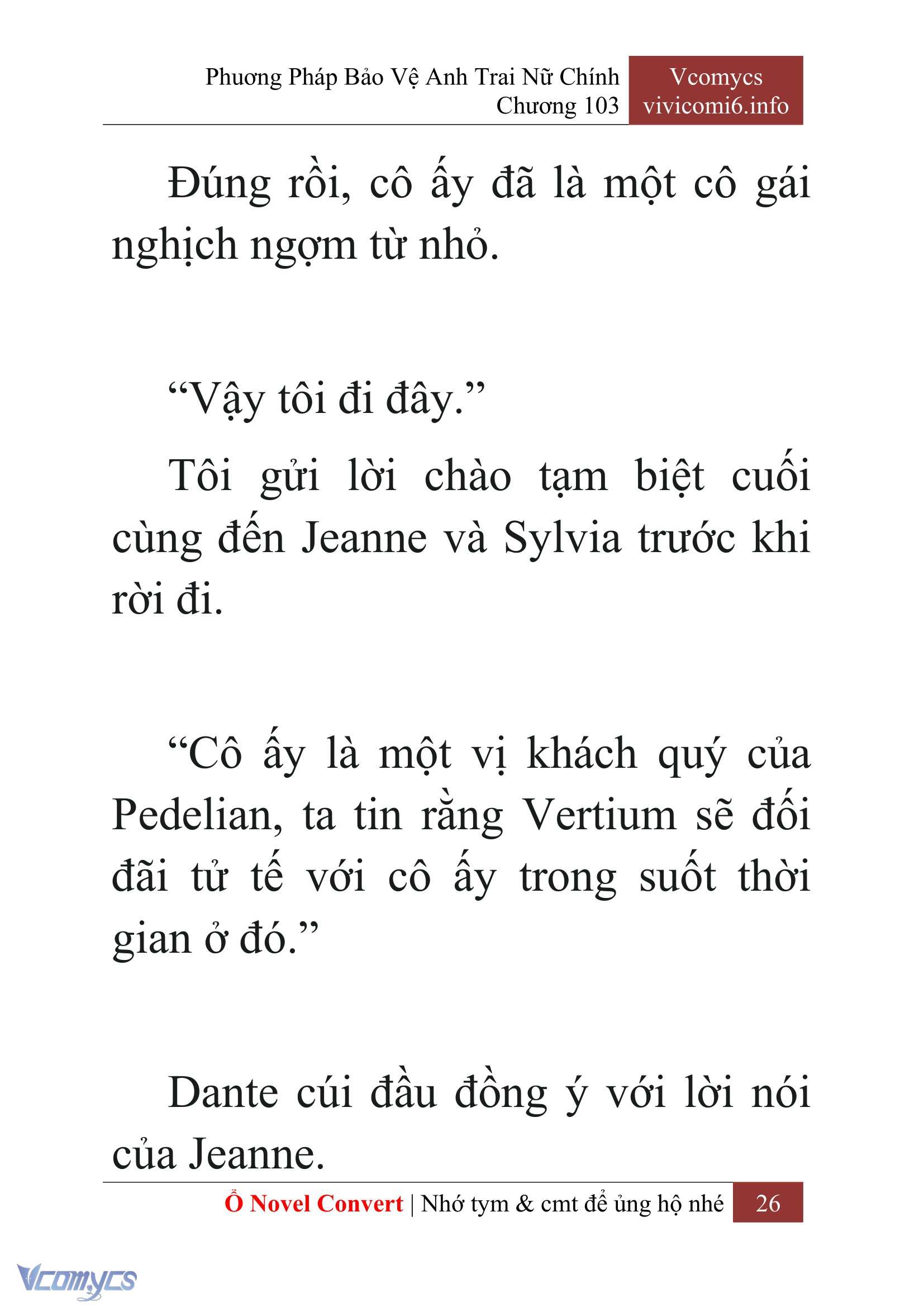 [Novel] Phương Pháp Bảo Vệ Anh Trai Nữ Chính Chap 103 - Trang 2