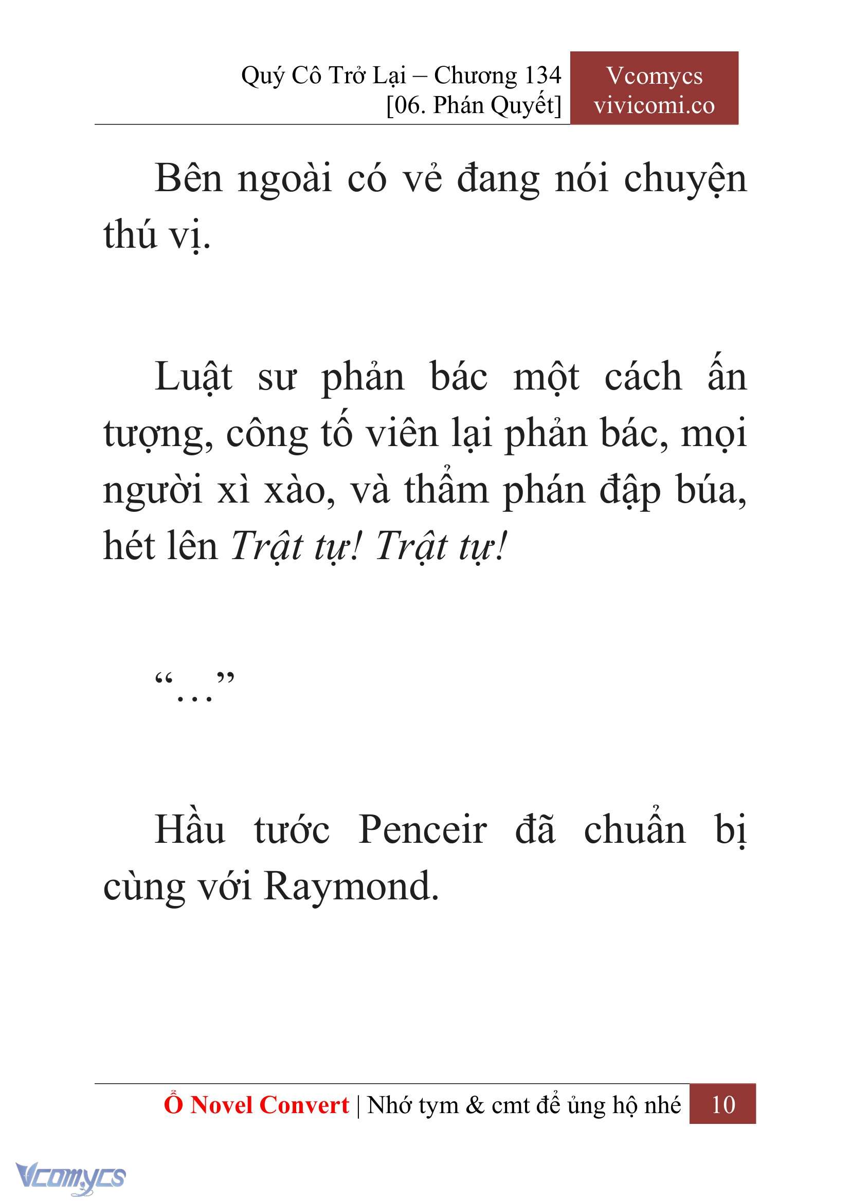 [Novel] Quý Cô Trở Lại Chap 134 - Trang 2
