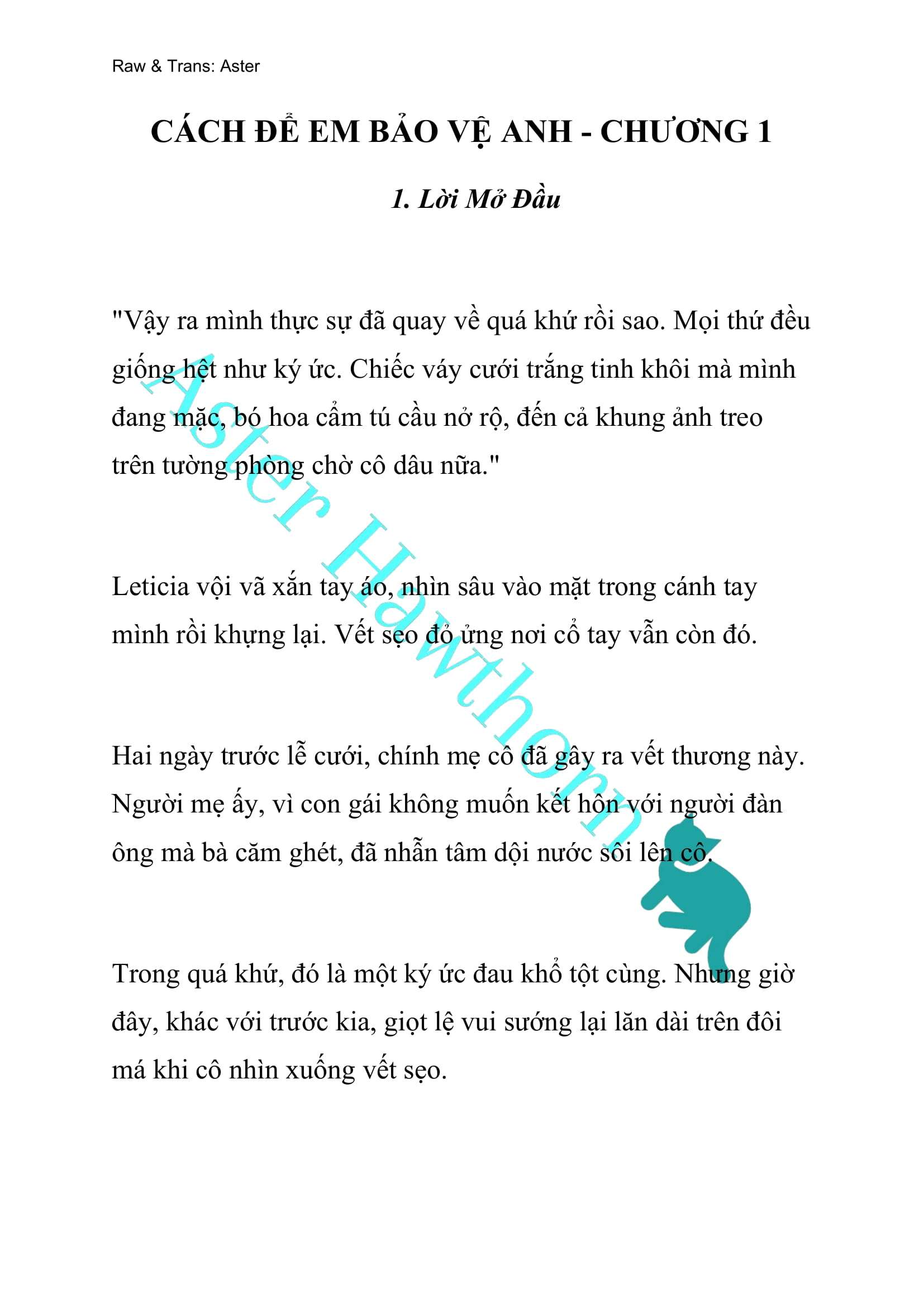 [NOVEL] Cách Để Em Bảo Vệ Anh Chap 1 - Trang 2