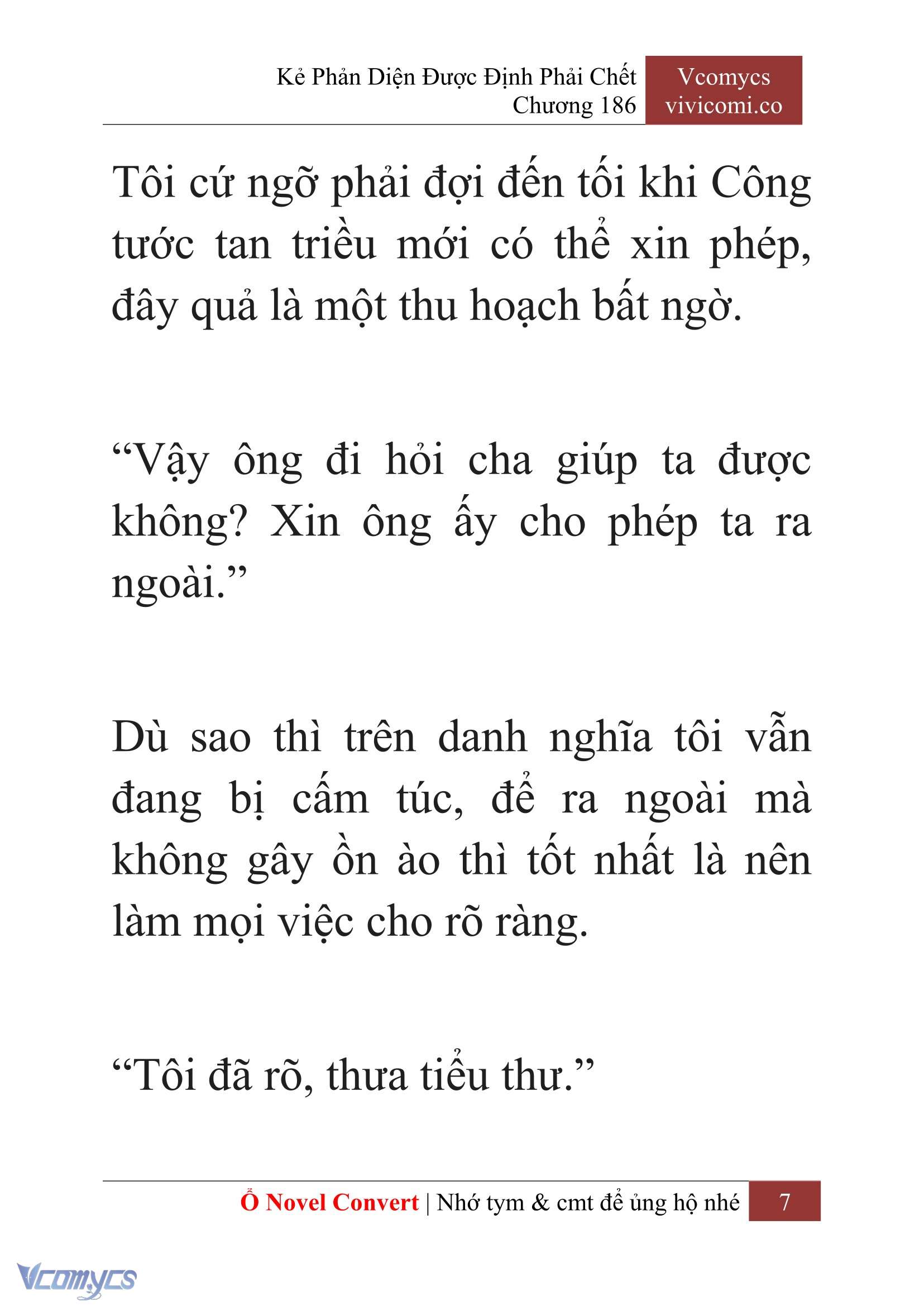[Novel] Kẻ Phản Diện Được Định Phải Chết Chap 186 - Next Chap 187