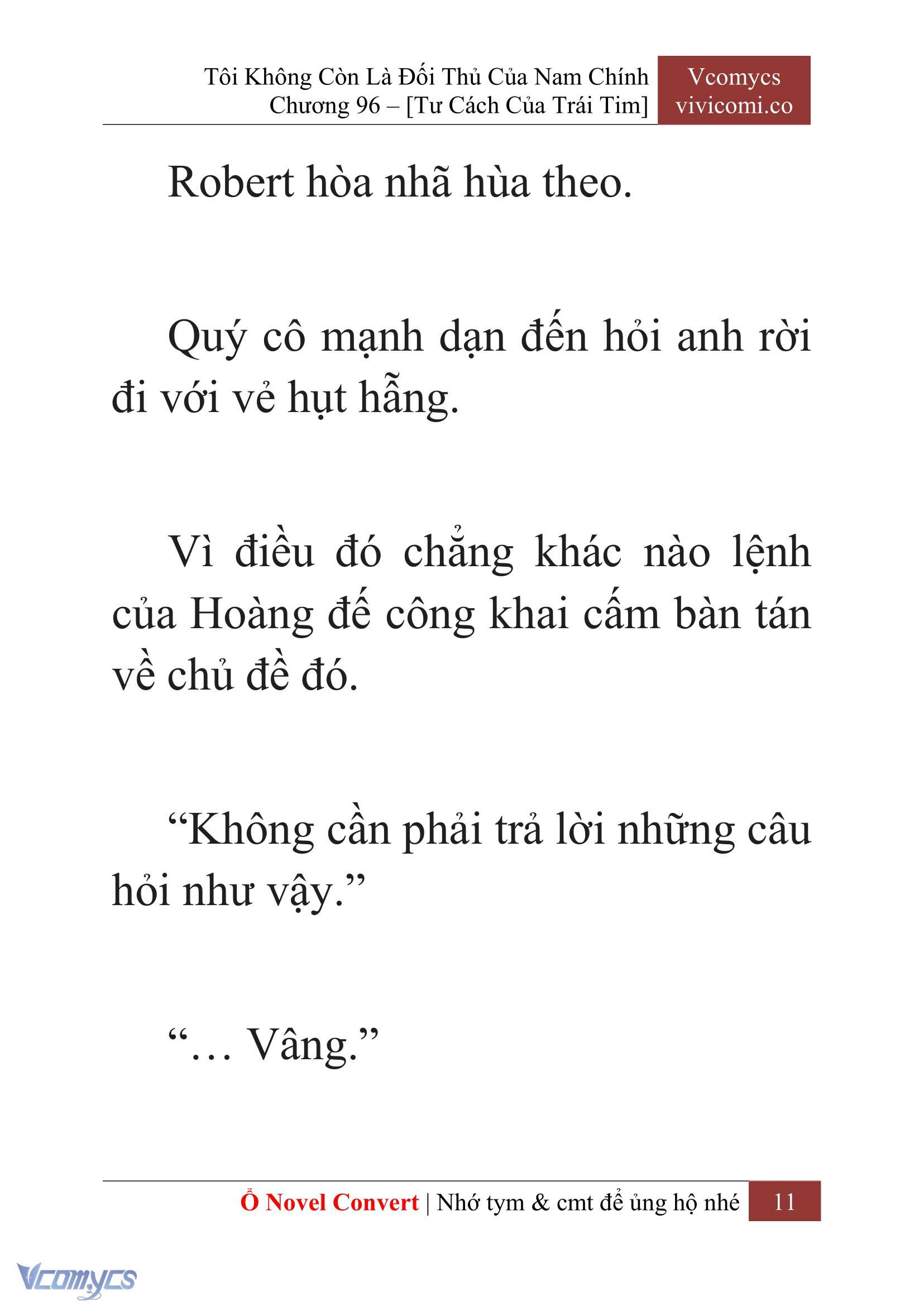 [Novel] Tôi Không Còn Là Đối Thủ Của Nam Chính Chap 96 - Trang 2