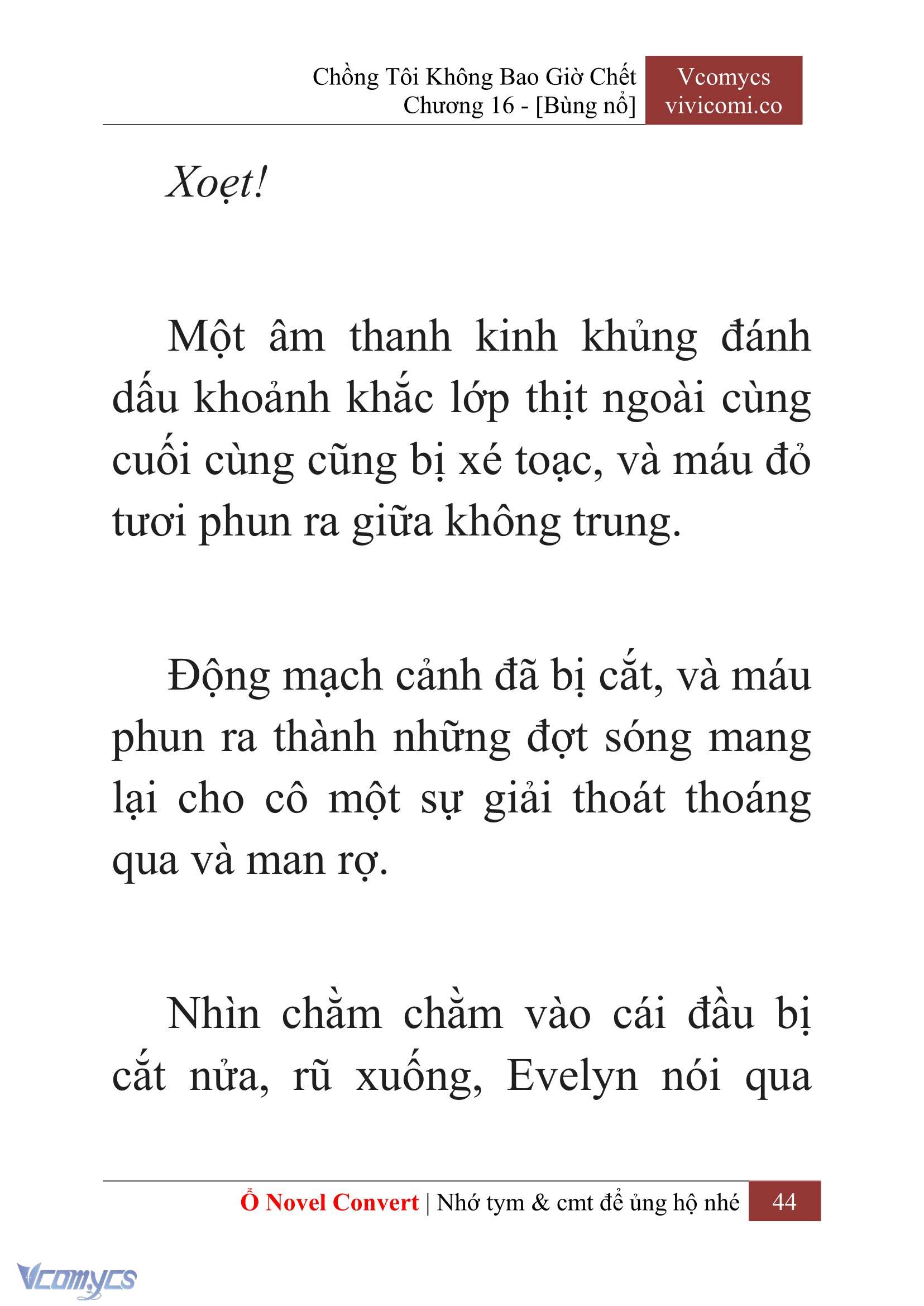 [Novel] Chồng Tôi Không Bao Giờ Chết Chap 16 - Trang 2