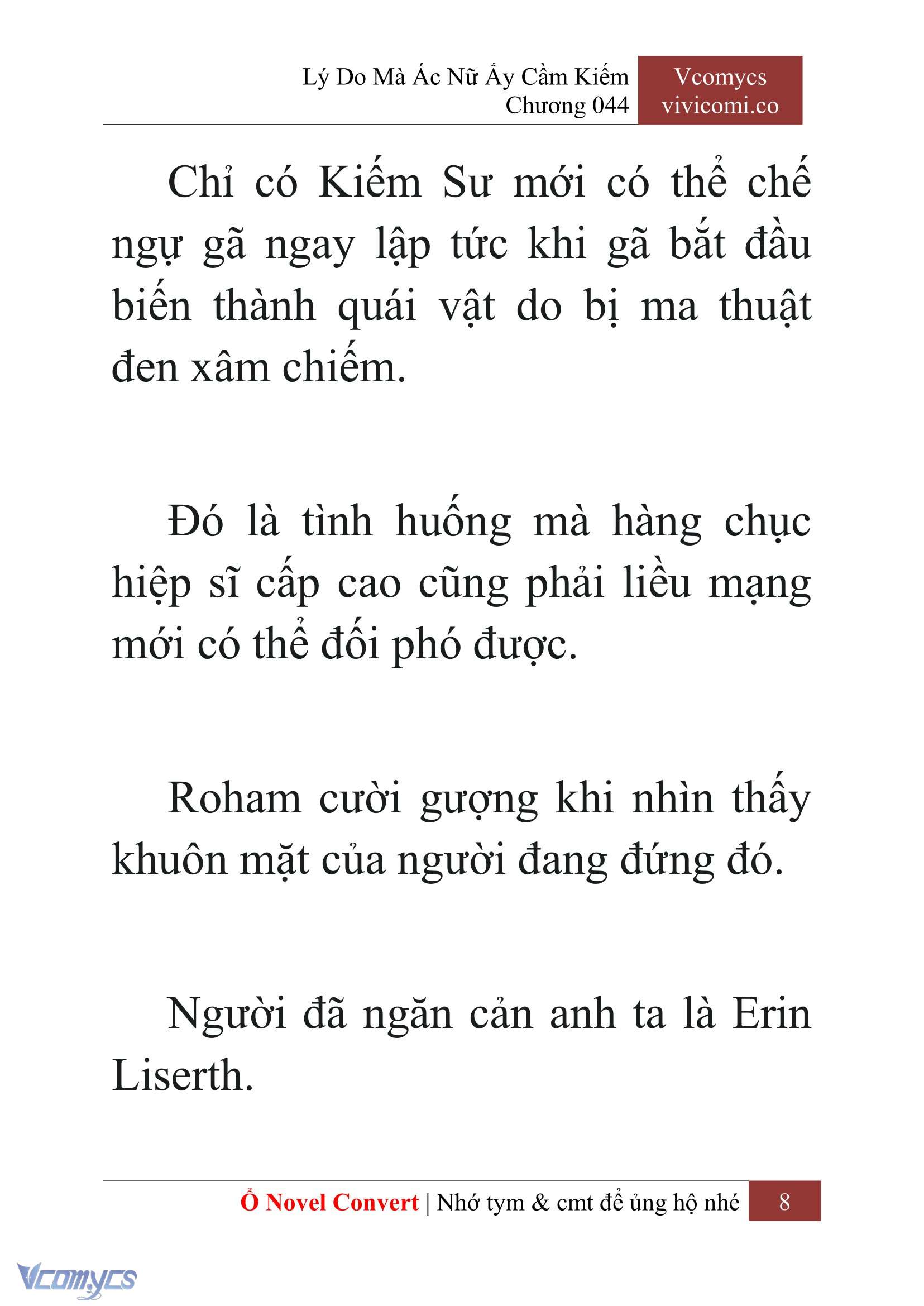 [Novel] Lý Do Mà Ác Nữ Ấy Cầm Kiếm Chap 44 - Trang 2