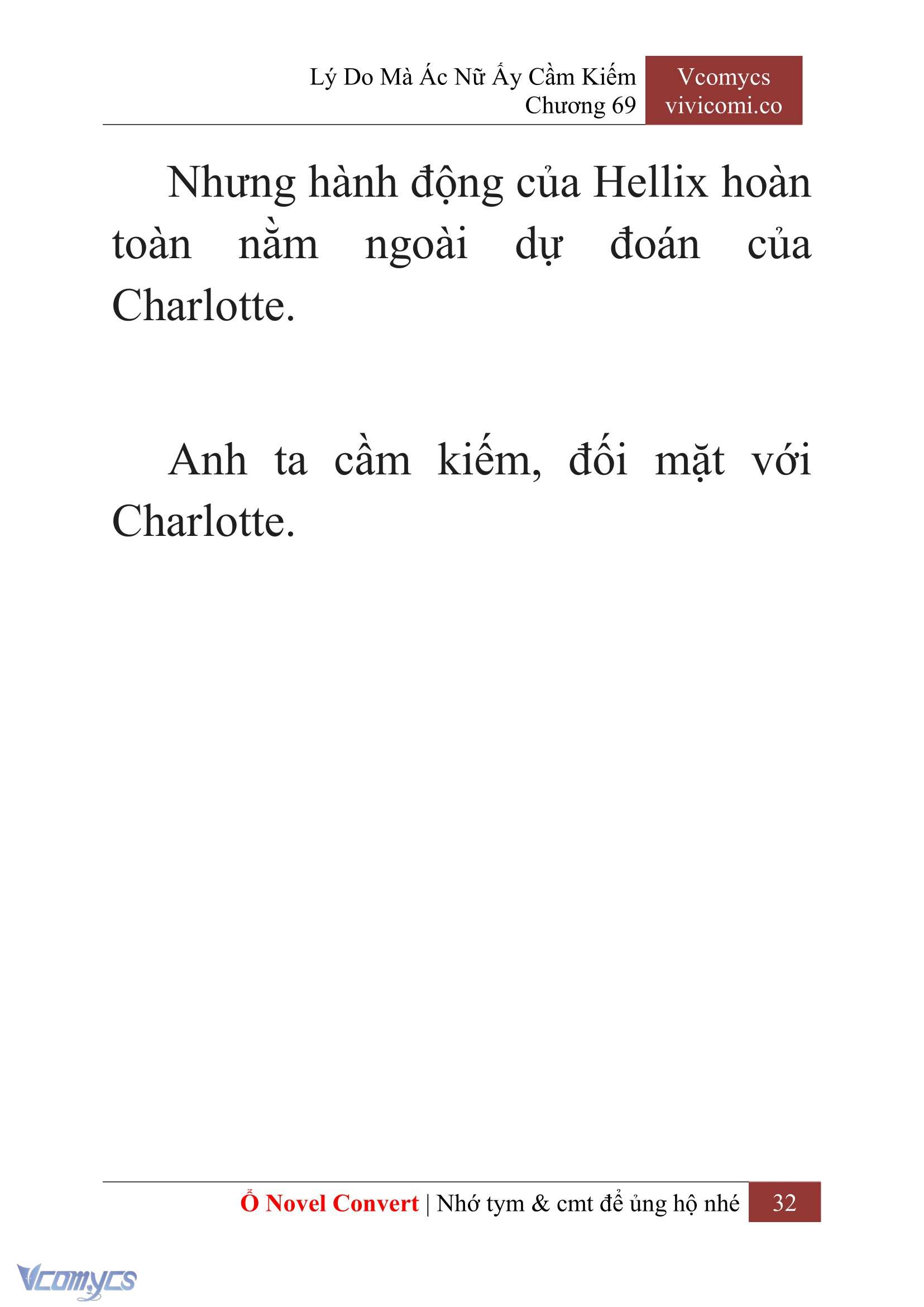 [Novel] Lý Do Mà Ác Nữ Ấy Cầm Kiếm Chap 69 - Next Chap 70