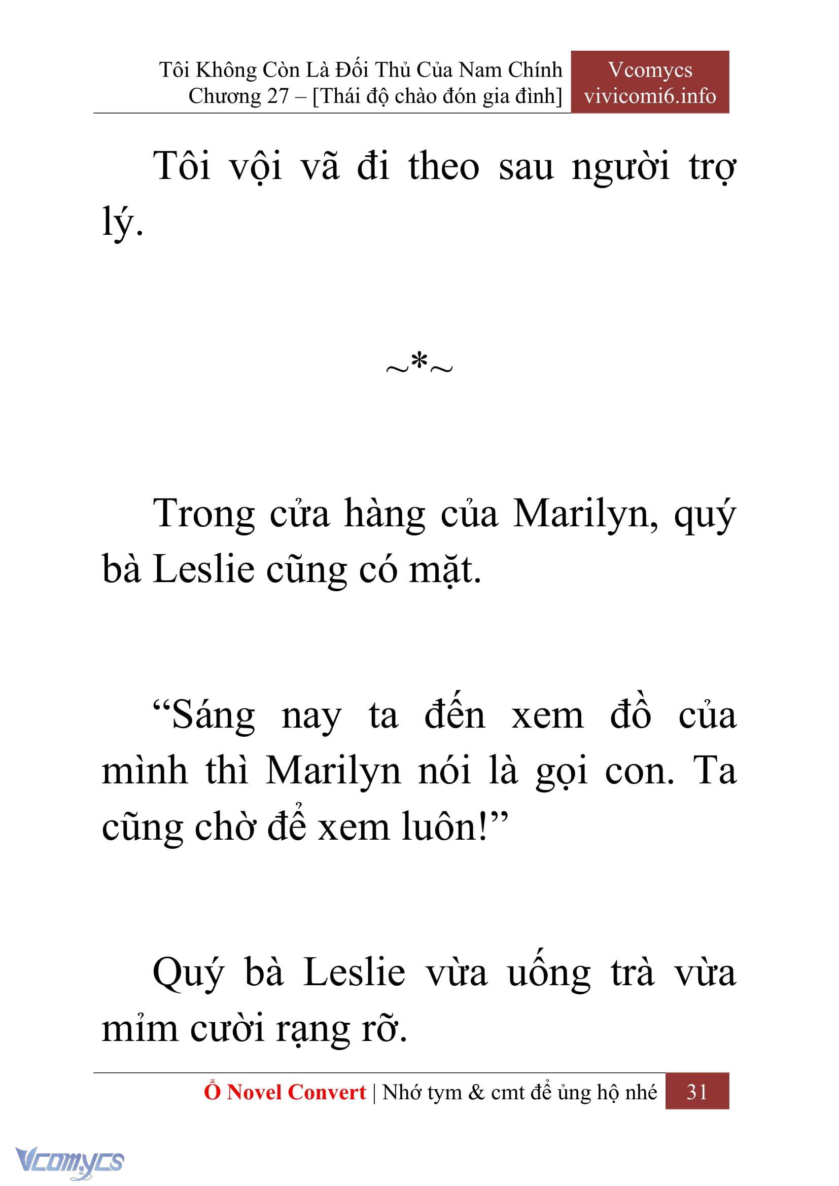 [Novel] Tôi Không Còn Là Đối Thủ Của Nam Chính Chap 27 - Trang 2