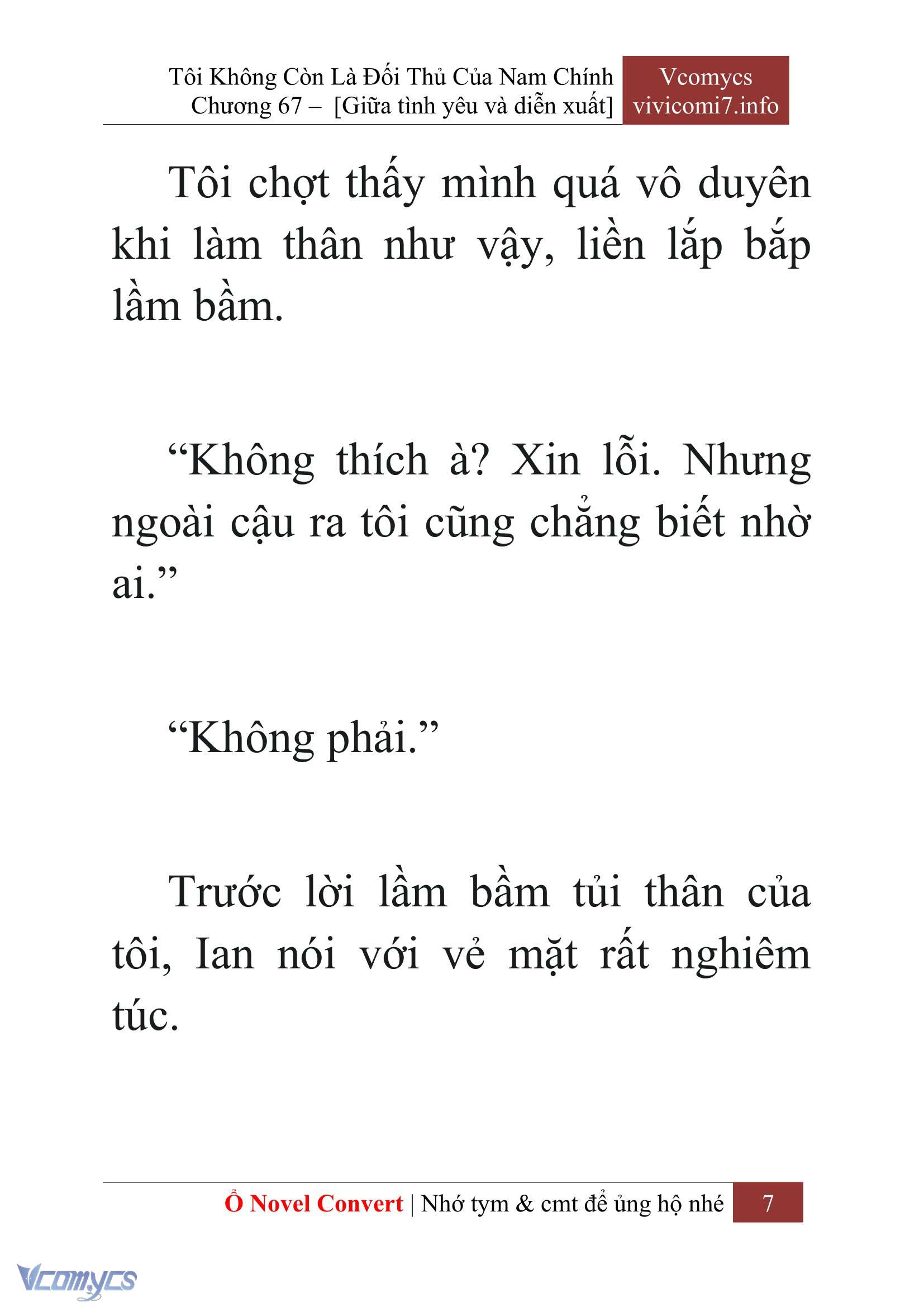 [Novel] Tôi Không Còn Là Đối Thủ Của Nam Chính Chap 67 - Trang 2