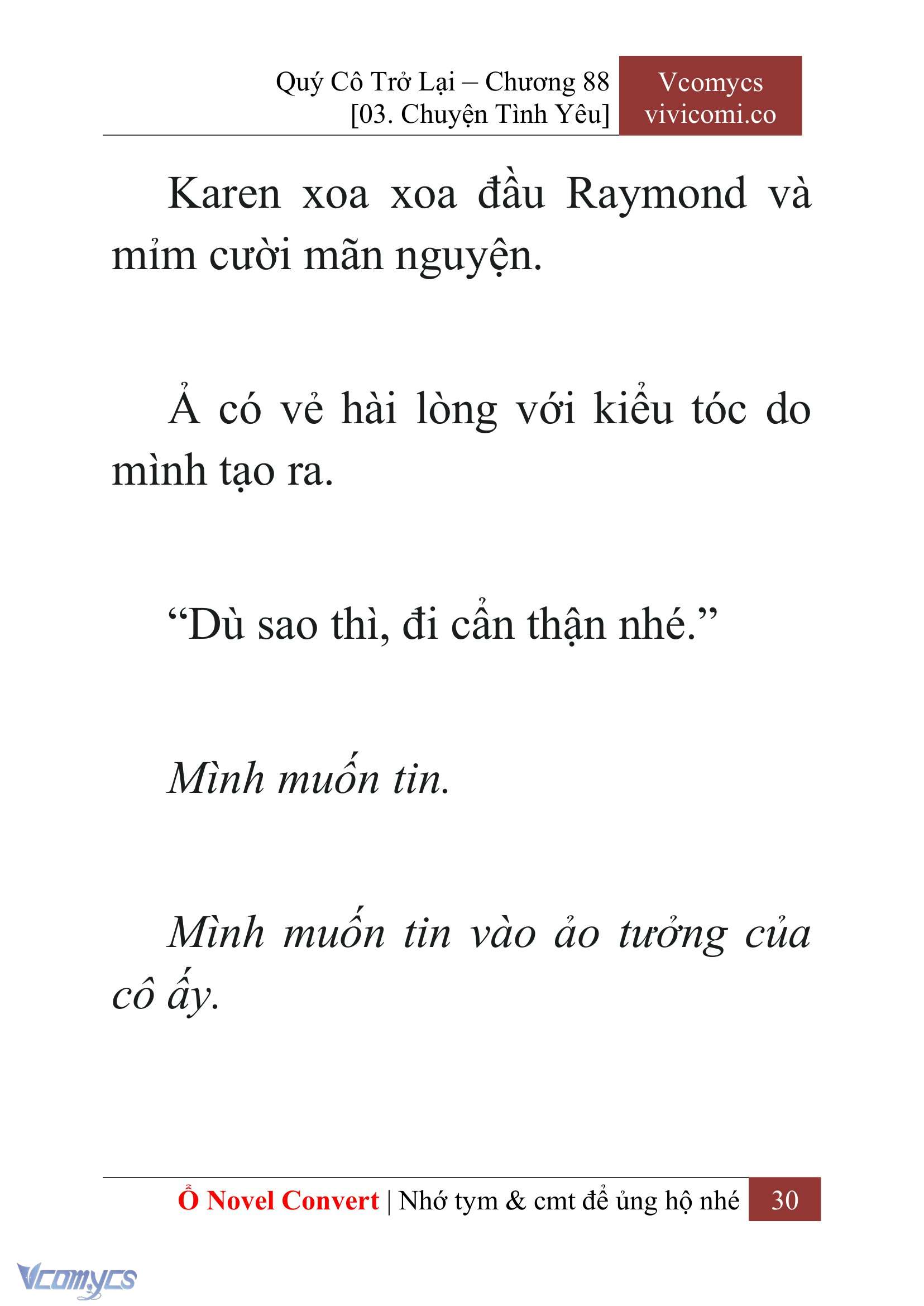 [Novel] Quý Cô Trở Lại Chap 88 - Trang 2