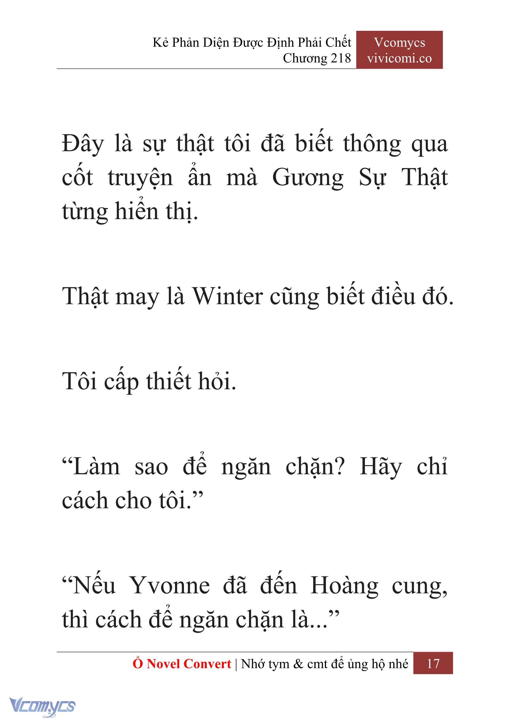 [Novel] Kẻ Phản Diện Được Định Phải Chết Chap 218 - Trang 2