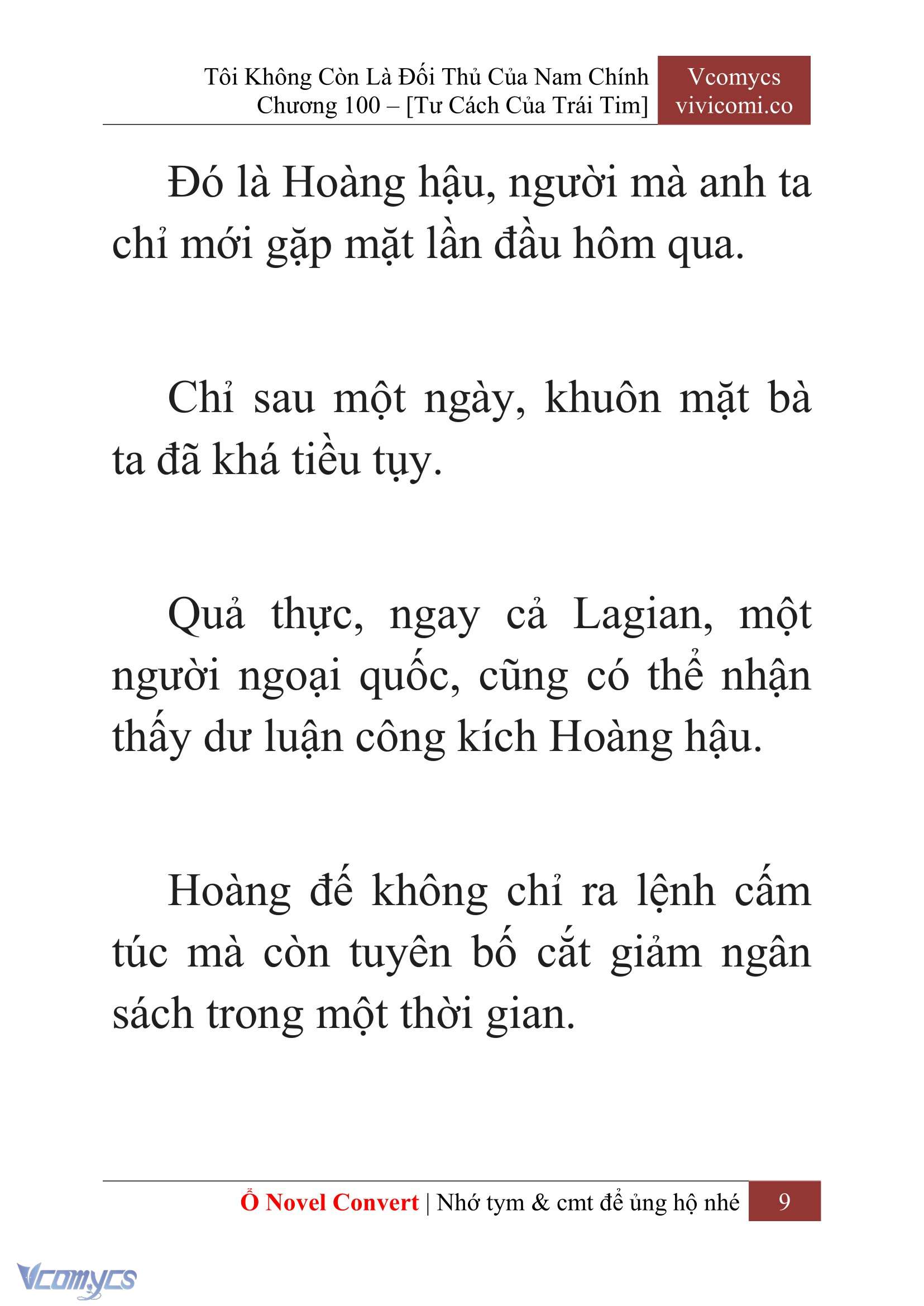 [Novel] Tôi Không Còn Là Đối Thủ Của Nam Chính Chap 100 - Trang 2