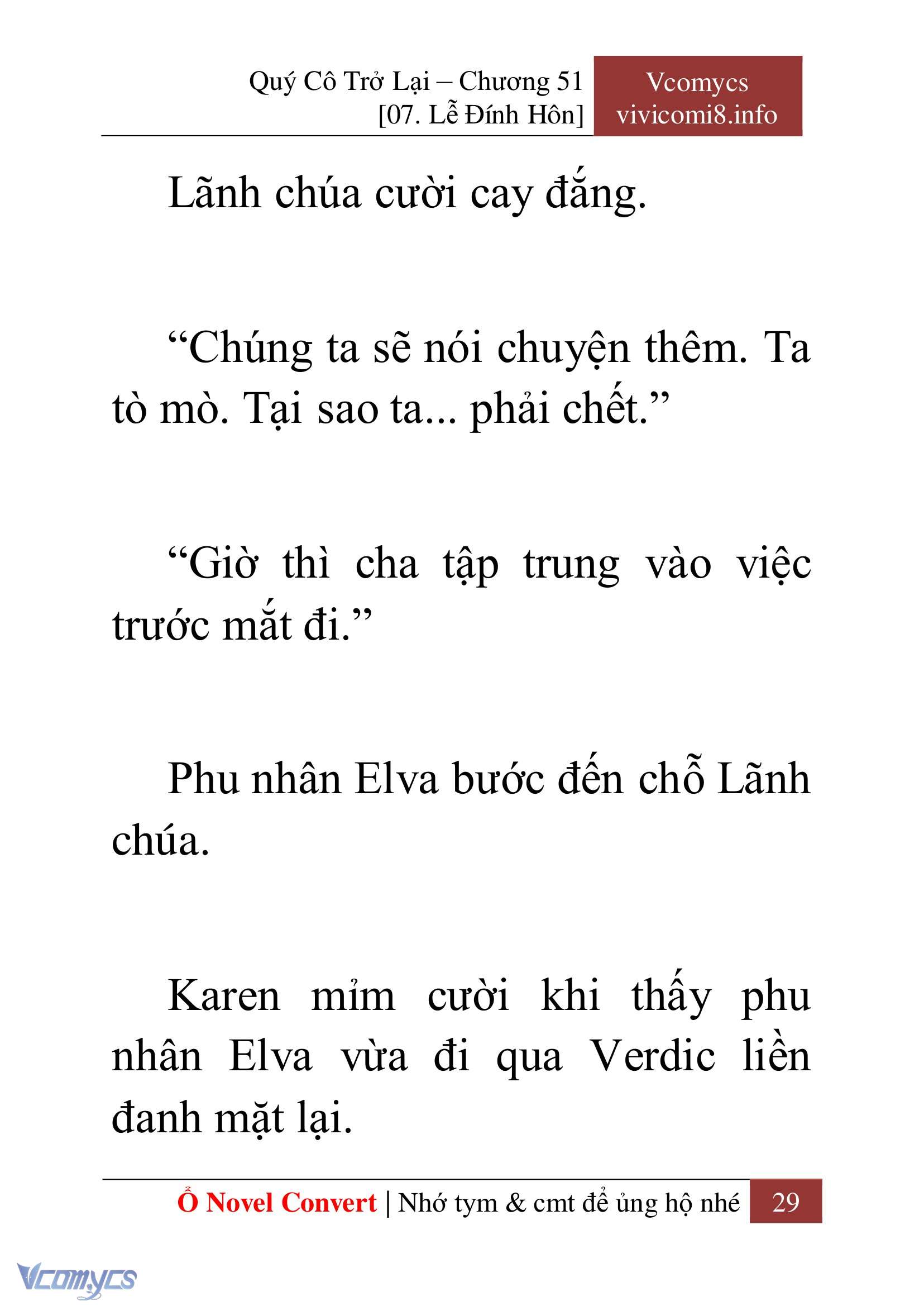 [Novel] Quý Cô Trở Lại Chap 51 - Trang 2