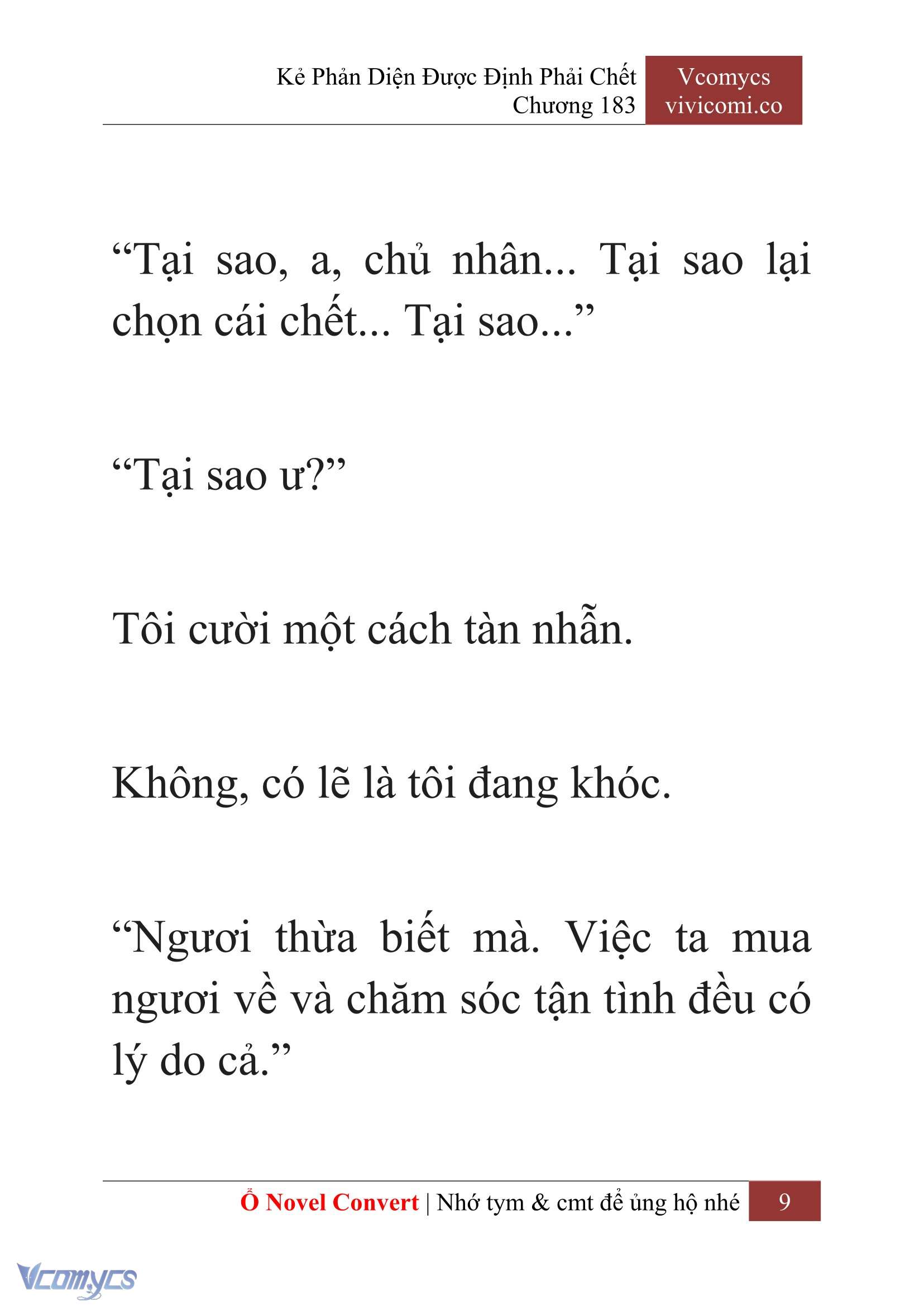 [Novel] Kẻ Phản Diện Được Định Phải Chết Chap 183 - Next Chap 184