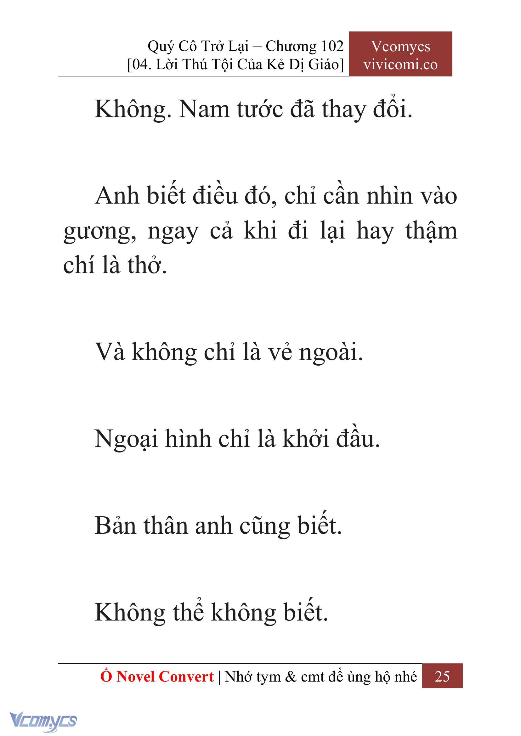 [Novel] Quý Cô Trở Lại Chap 102 - Trang 2