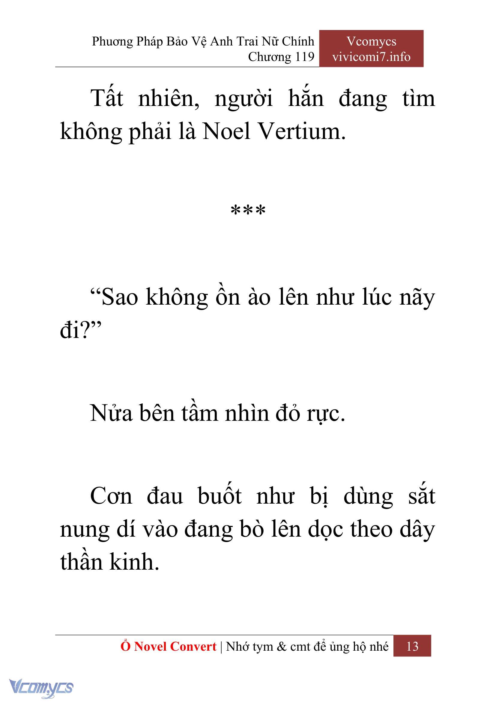[Novel] Phương Pháp Bảo Vệ Anh Trai Nữ Chính Chap 119 - Trang 2