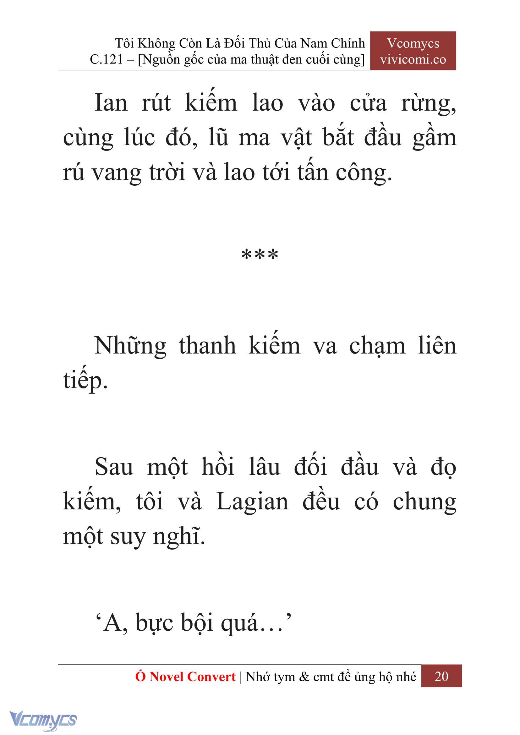 [Novel] Tôi Không Còn Là Đối Thủ Của Nam Chính Chap 121 - Trang 2