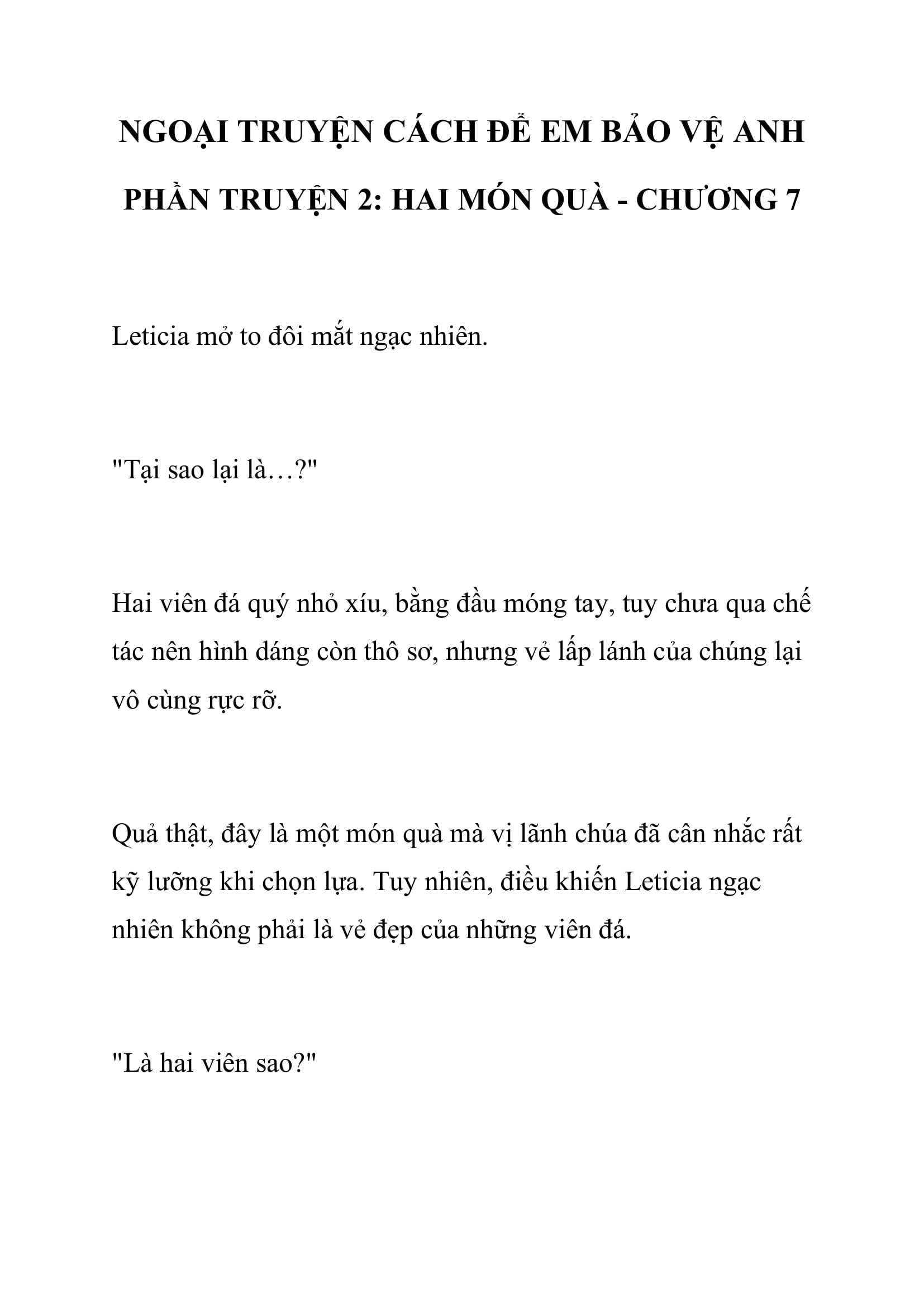 [NOVEL] Ngoại Truyện Cách Để Em Bảo Vệ Anh Chap 7 - Trang 2