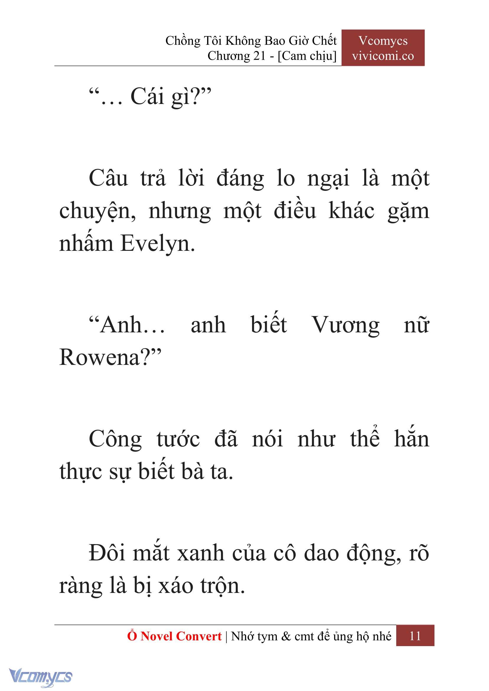 [Novel] Chồng Tôi Không Bao Giờ Chết Chap 21 - Trang 2