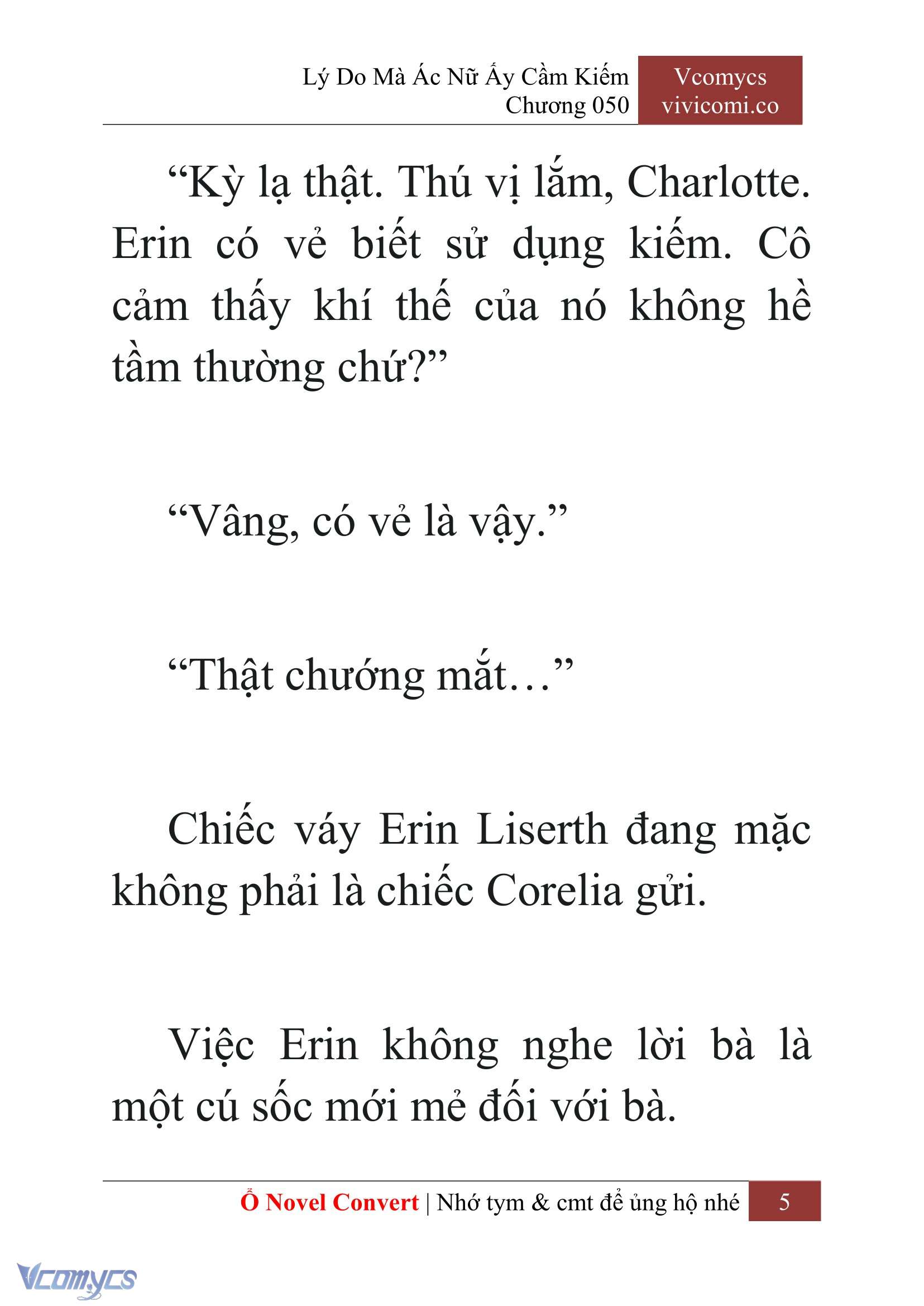 [Novel] Lý Do Mà Ác Nữ Ấy Cầm Kiếm Chap 50 - Trang 2