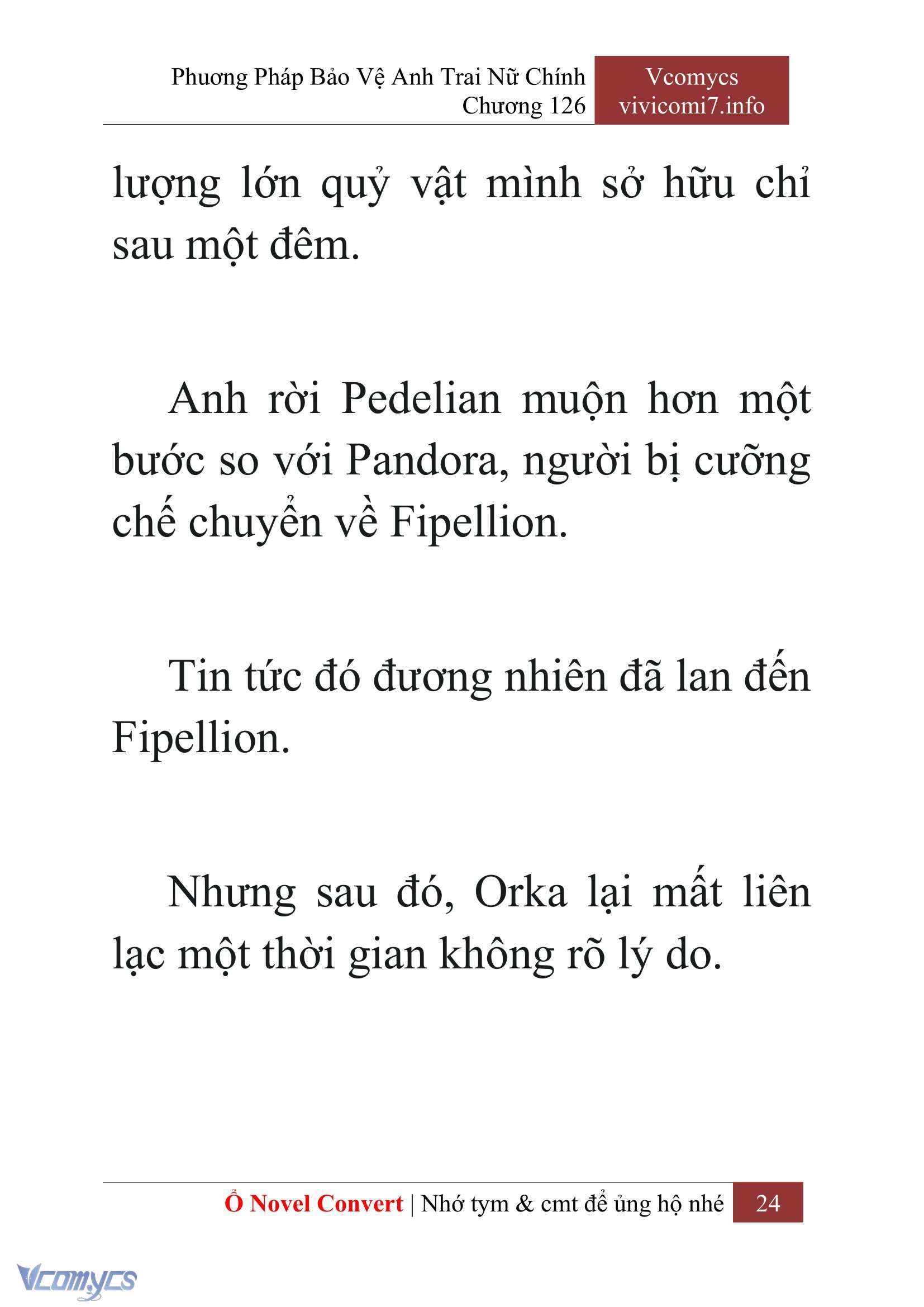 [Novel] Phương Pháp Bảo Vệ Anh Trai Nữ Chính Chap 126 - Trang 2