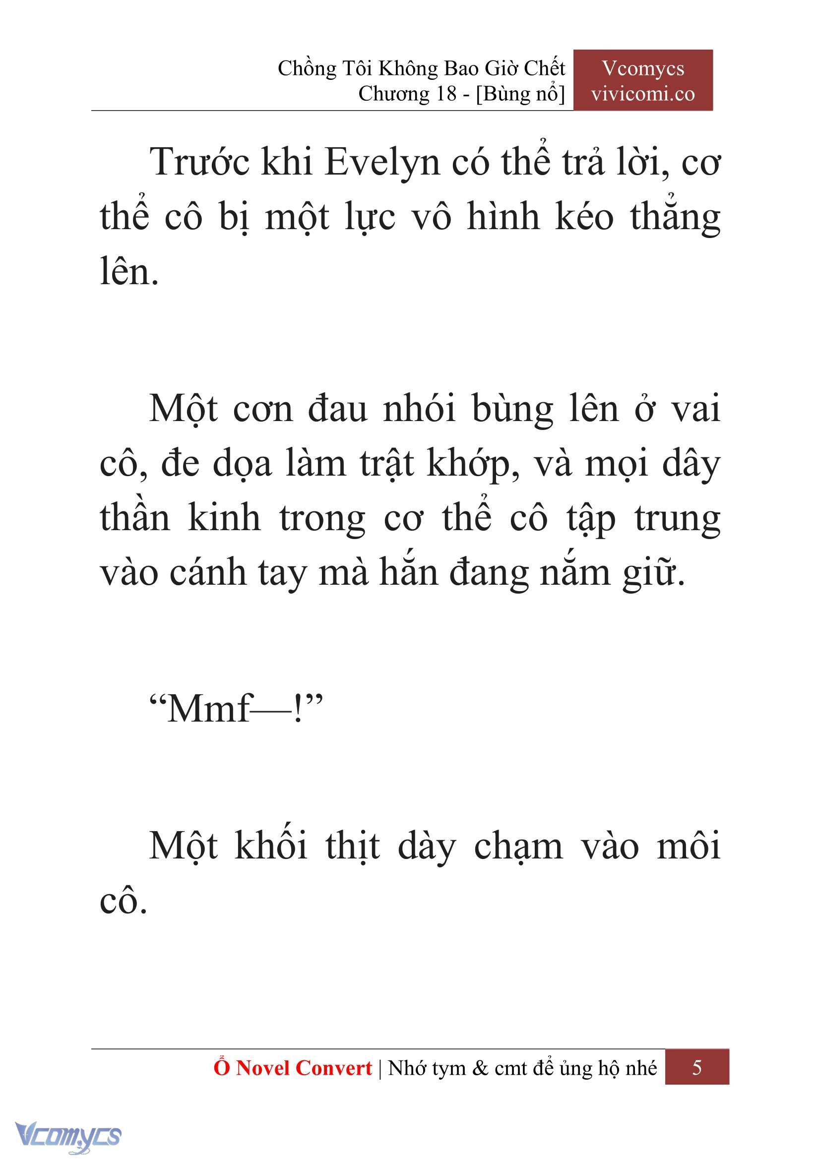 [Novel] Chồng Tôi Không Bao Giờ Chết Chap 18 - Trang 2