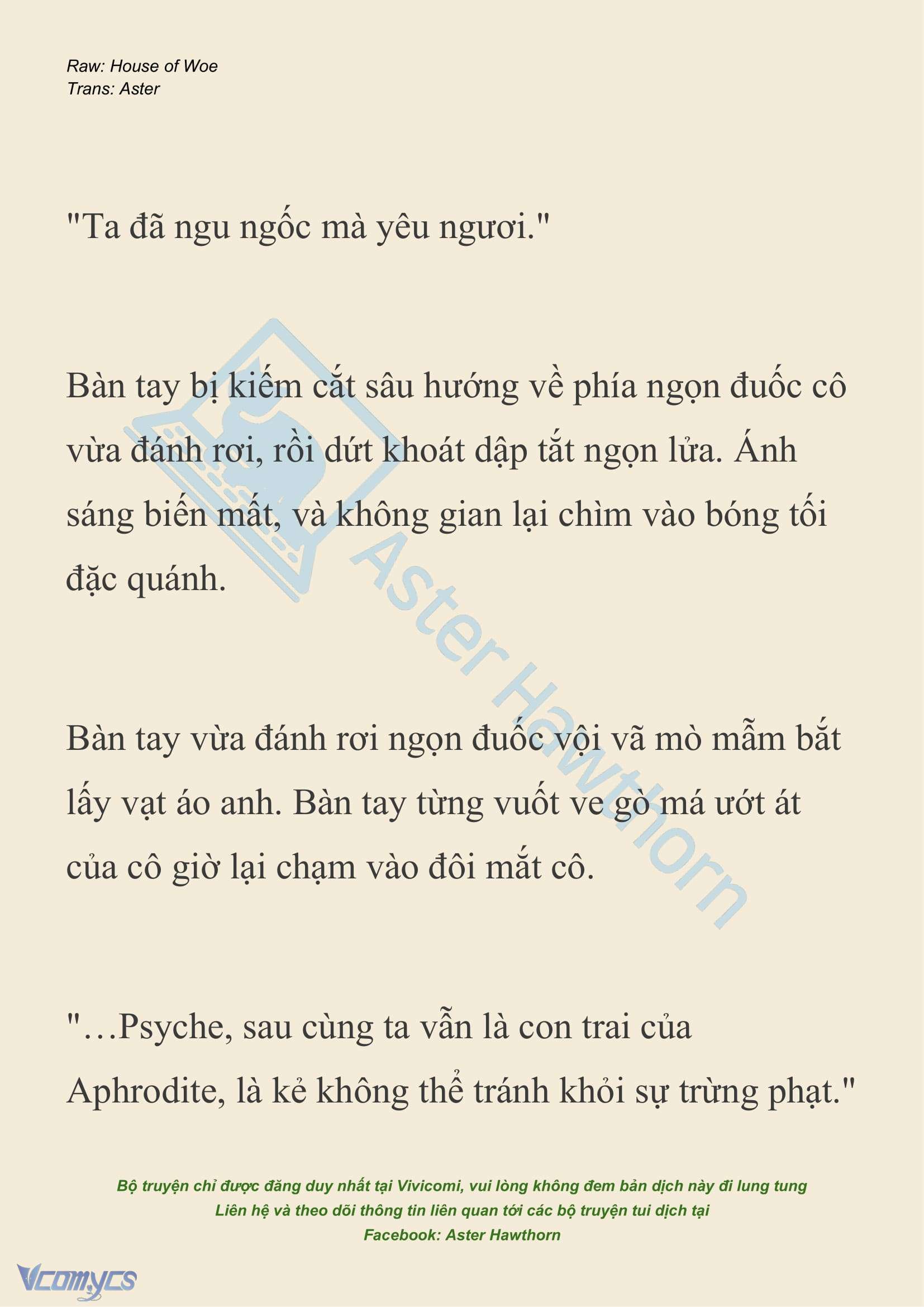 [NOVEL] Dành Cho Các Nữ Thần: Dành cho Psyche Chap 35 - Trang 2