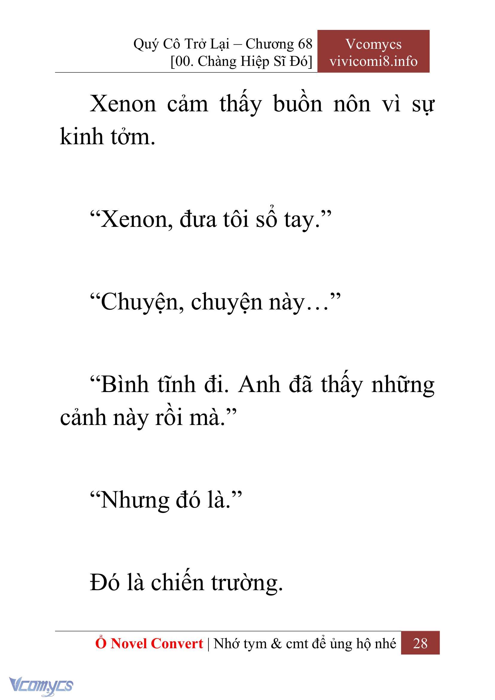 [Novel] Quý Cô Trở Lại Chap 68 - Trang 2