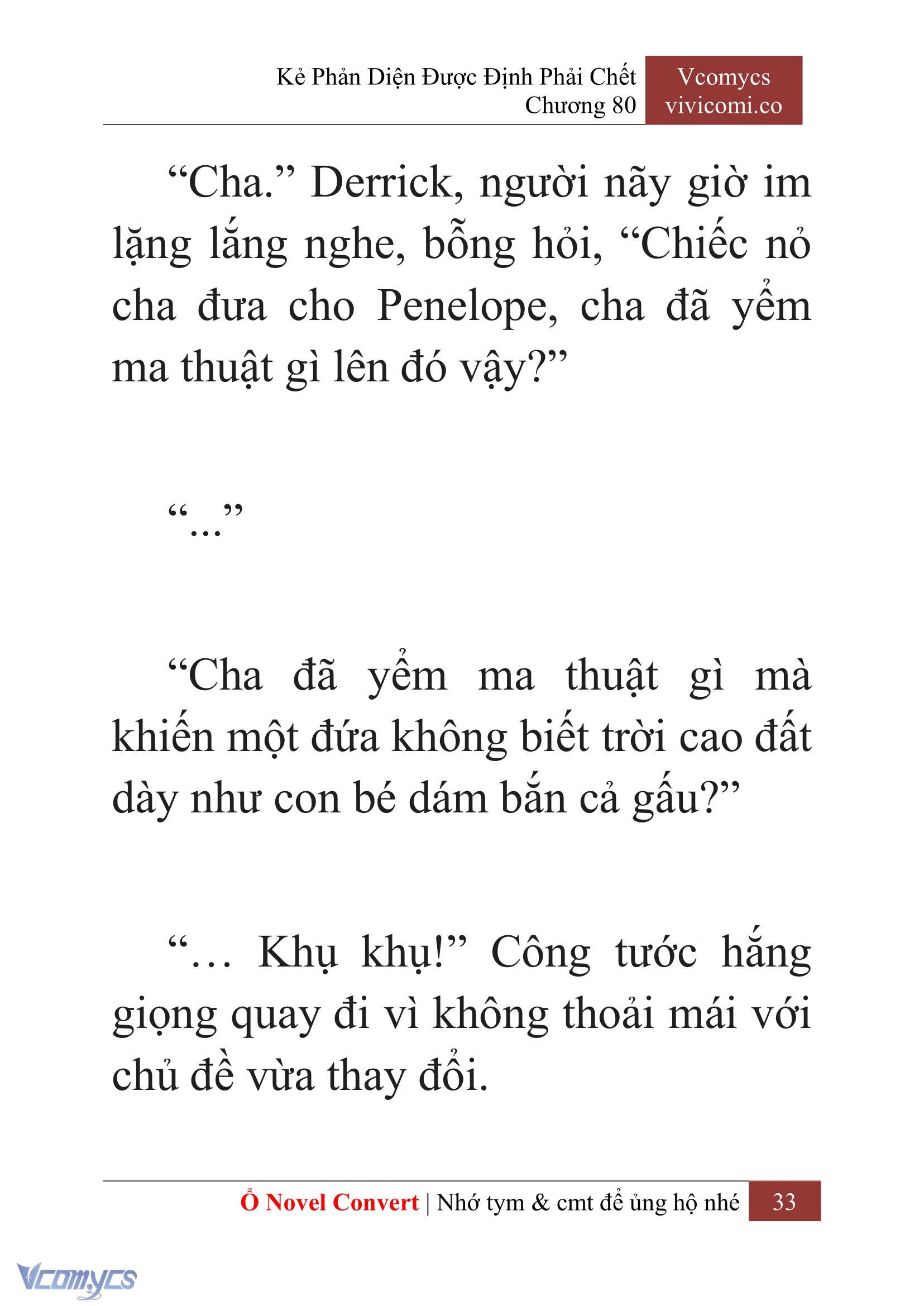 [Novel] Kẻ Phản Diện Được Định Phải Chết Chap 80 - Trang 2