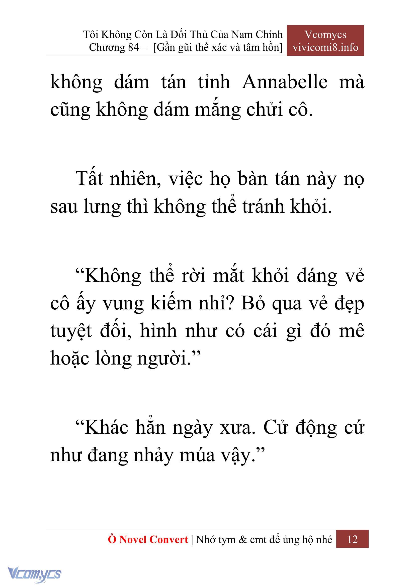 [Novel] Tôi Không Còn Là Đối Thủ Của Nam Chính Chap 84 - Trang 2