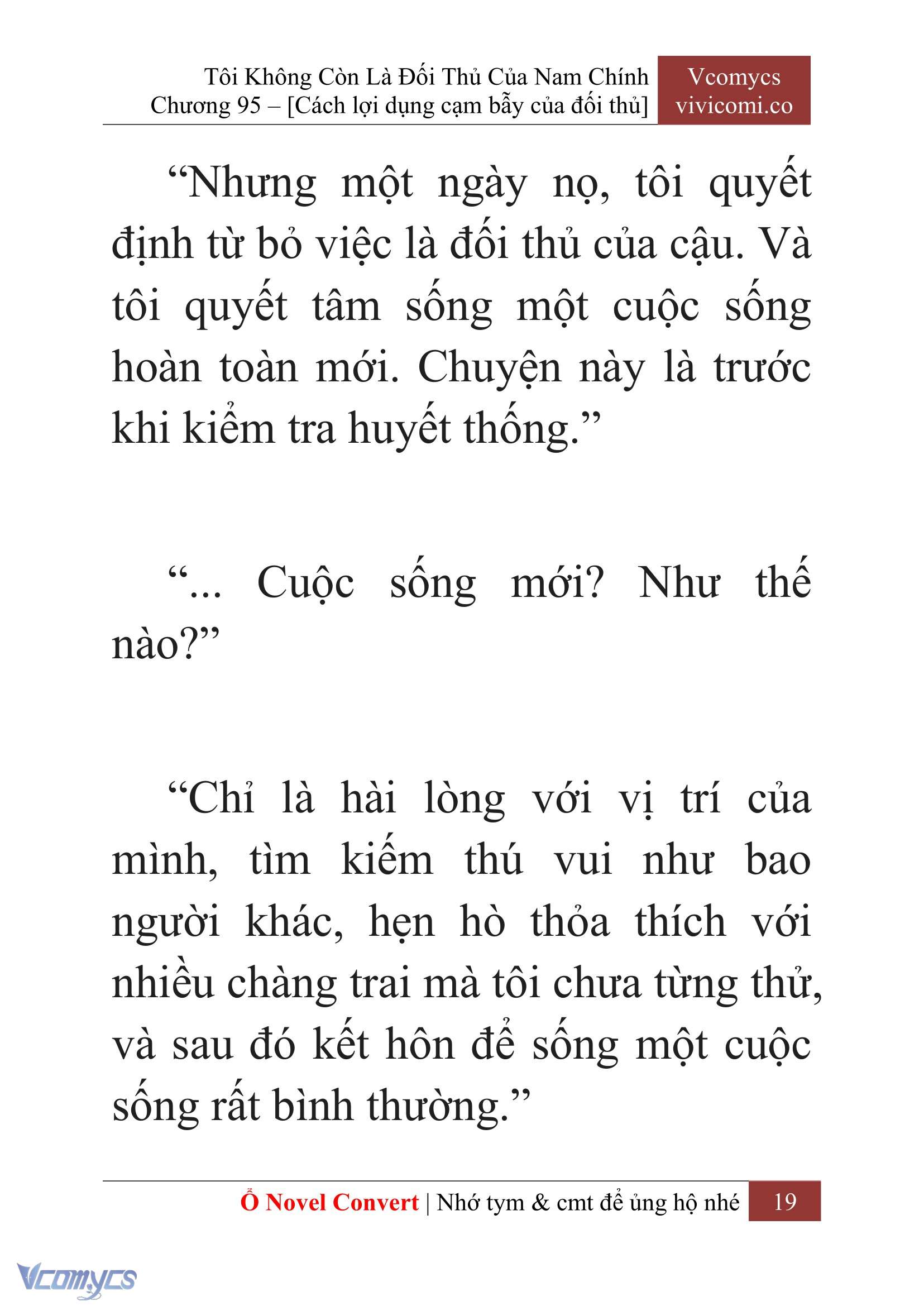 [Novel] Tôi Không Còn Là Đối Thủ Của Nam Chính Chap 95 - Trang 2