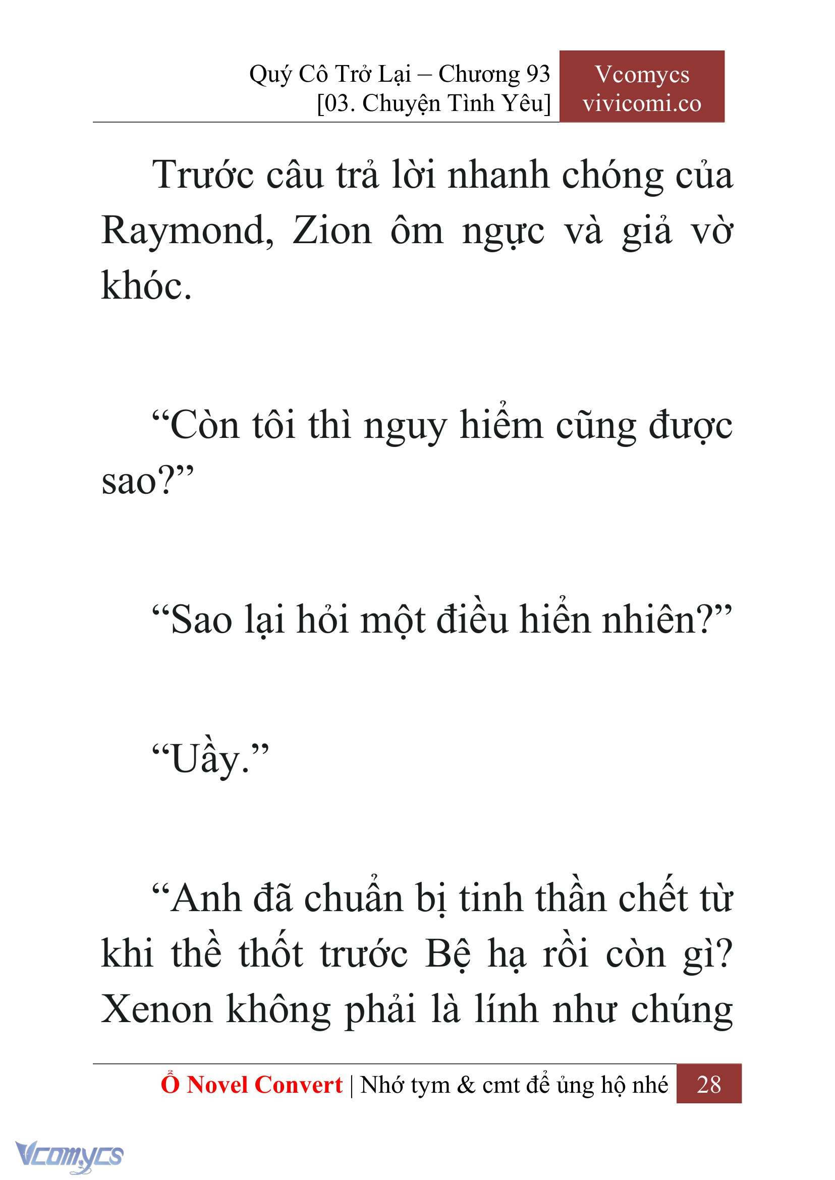 [Novel] Quý Cô Trở Lại Chap 93 - Trang 2