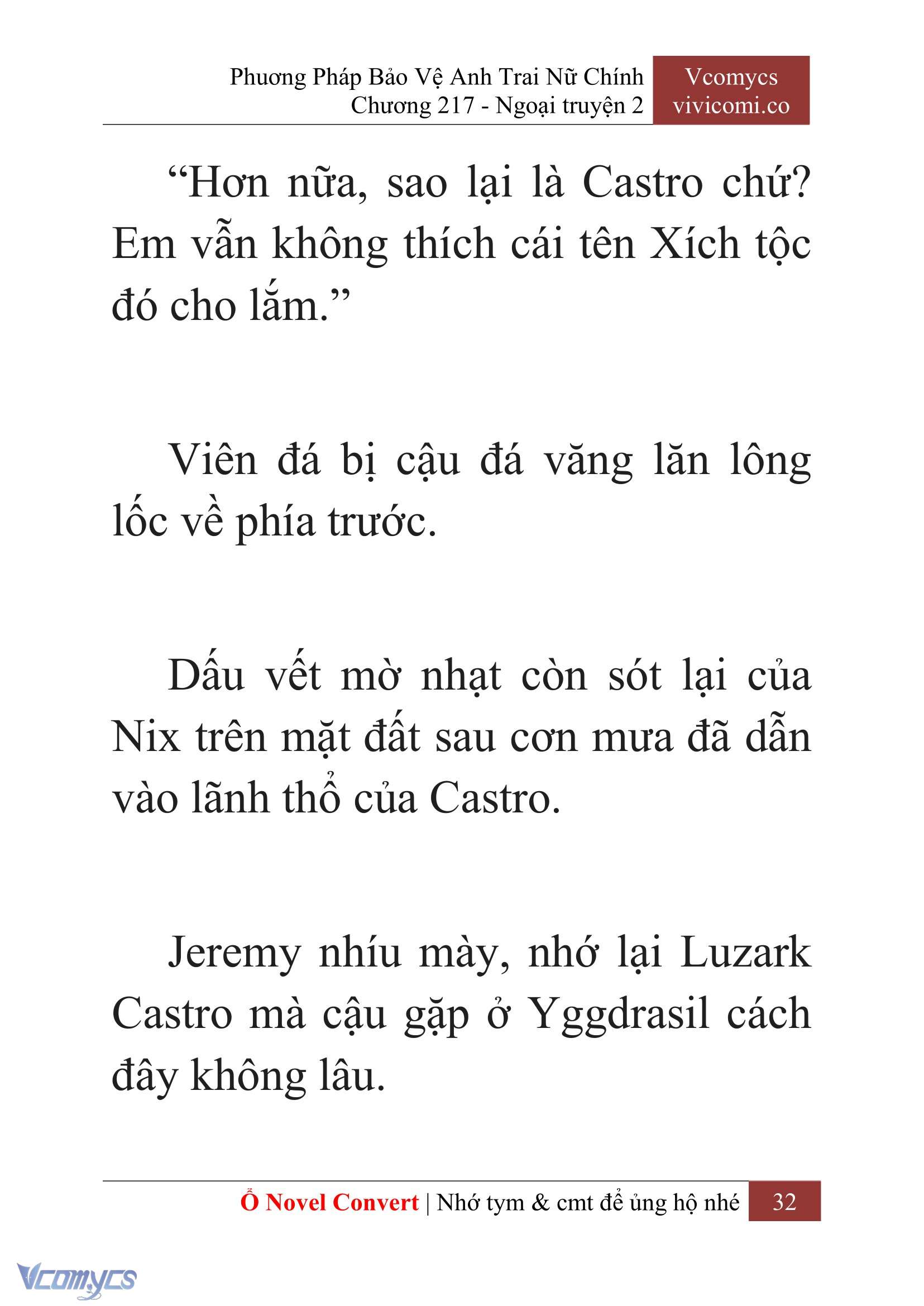[Novel] Phương Pháp Bảo Vệ Anh Trai Nữ Chính Chap 217 - Trang 2