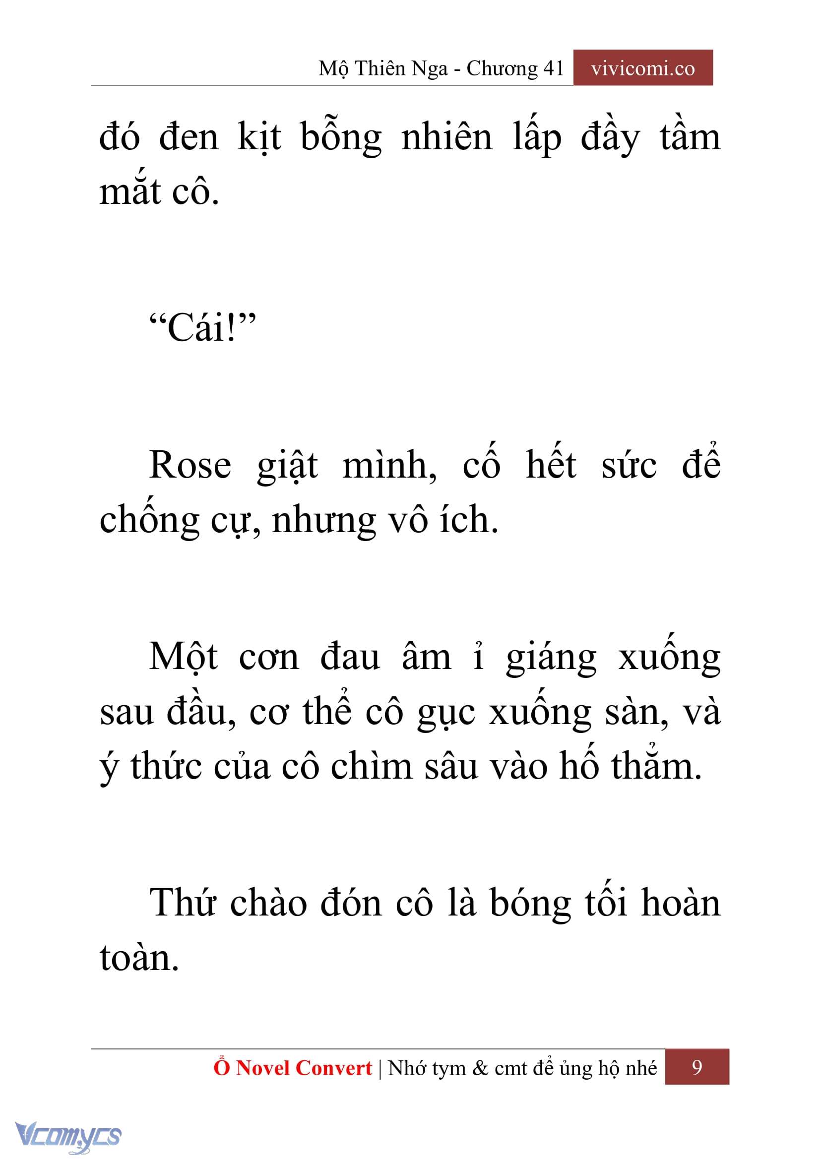 [Novel] Mộ Thiên Nga Chap 41 - Trang 2