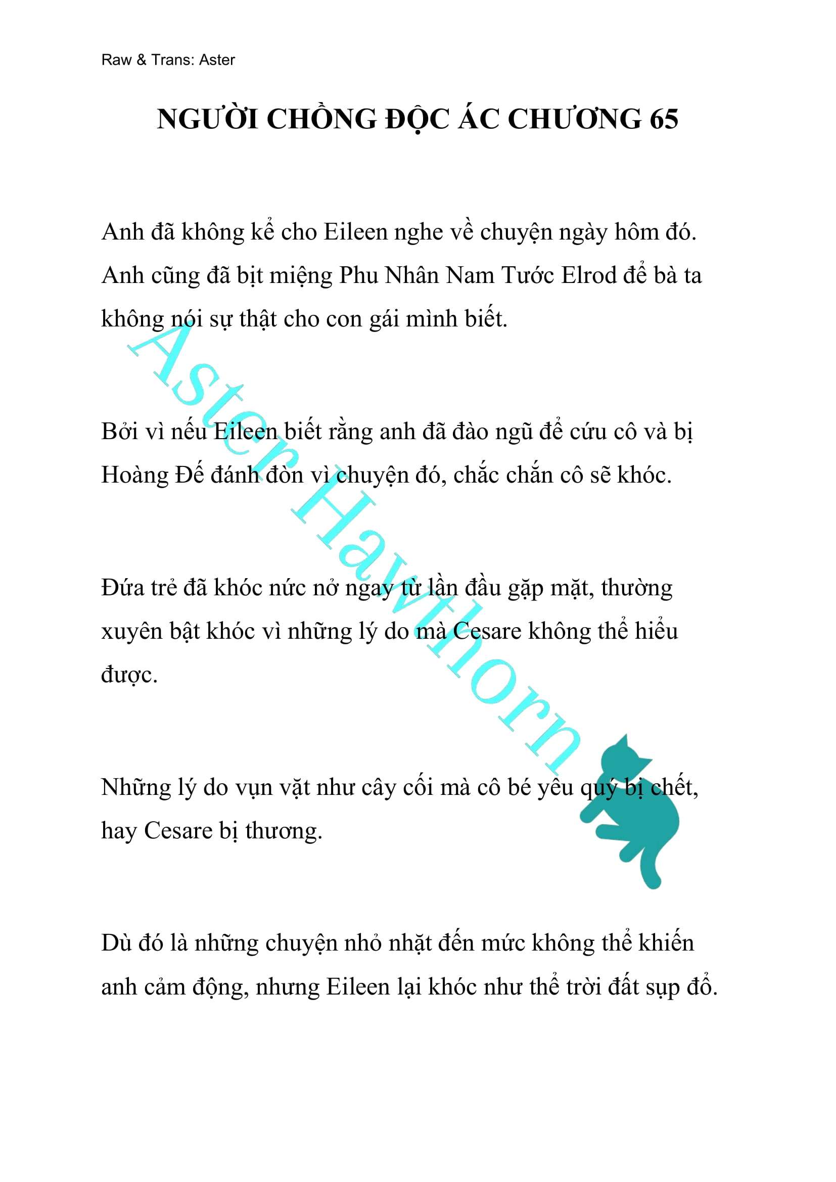 [NOVEL] Người Chồng Độc Ác Chap 65 - Next Chap 66