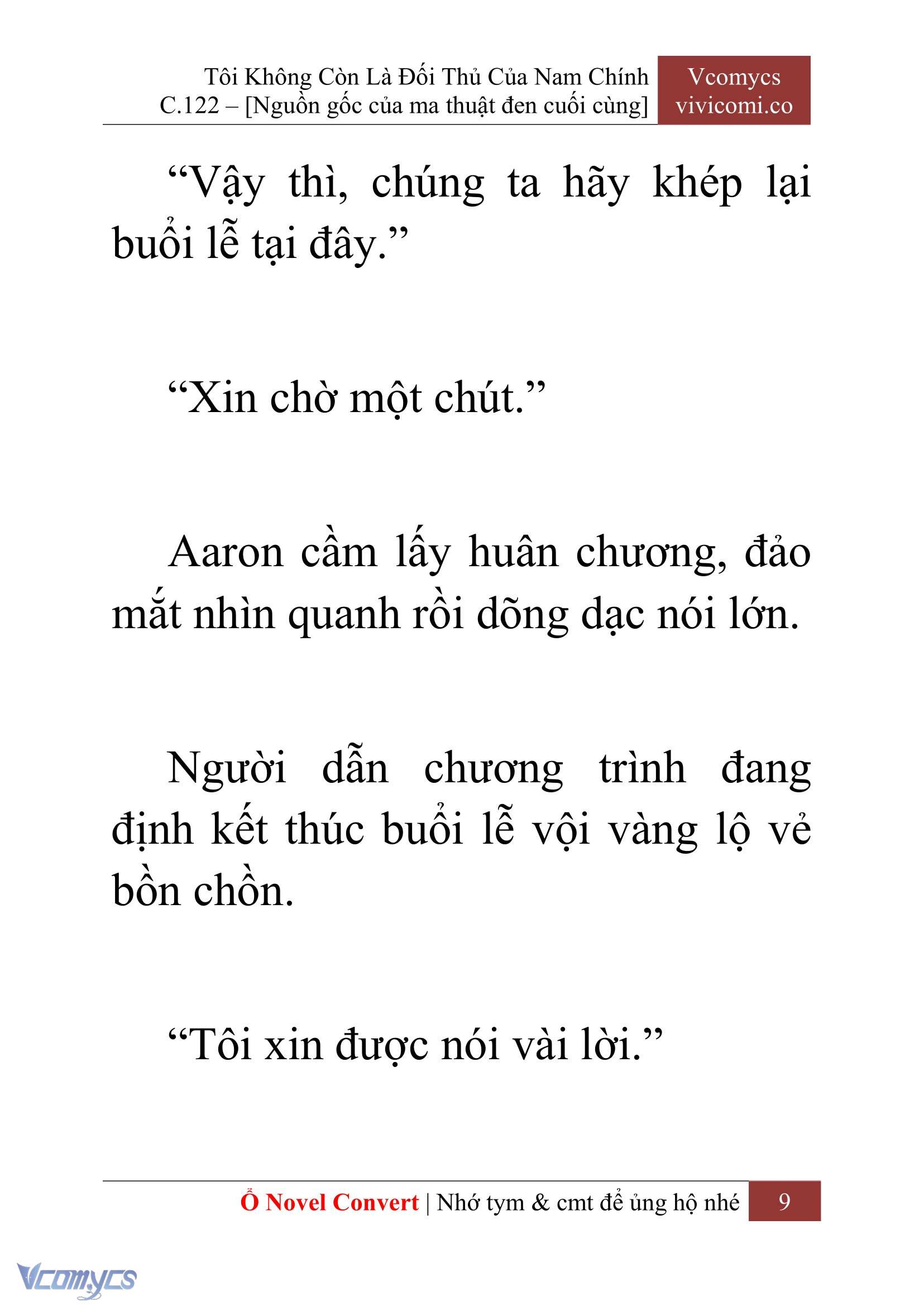 [Novel] Tôi Không Còn Là Đối Thủ Của Nam Chính Chap 122 - Trang 2