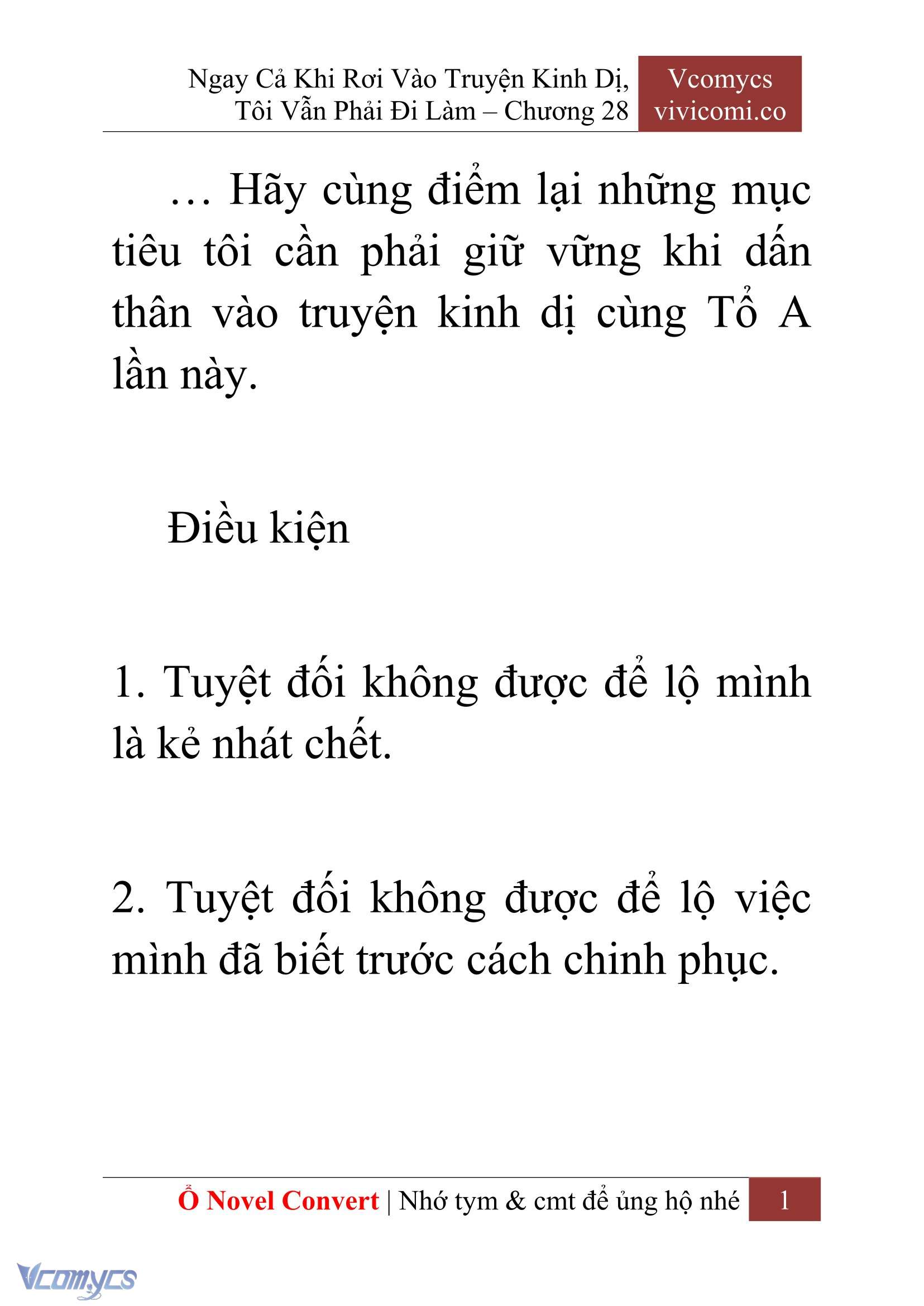 [Novel] Ngay Cả Khi Rơi Vào Truyện Kinh Dị, Tôi Vẫn Phải Đi Làm Chap 28 - Trang 2