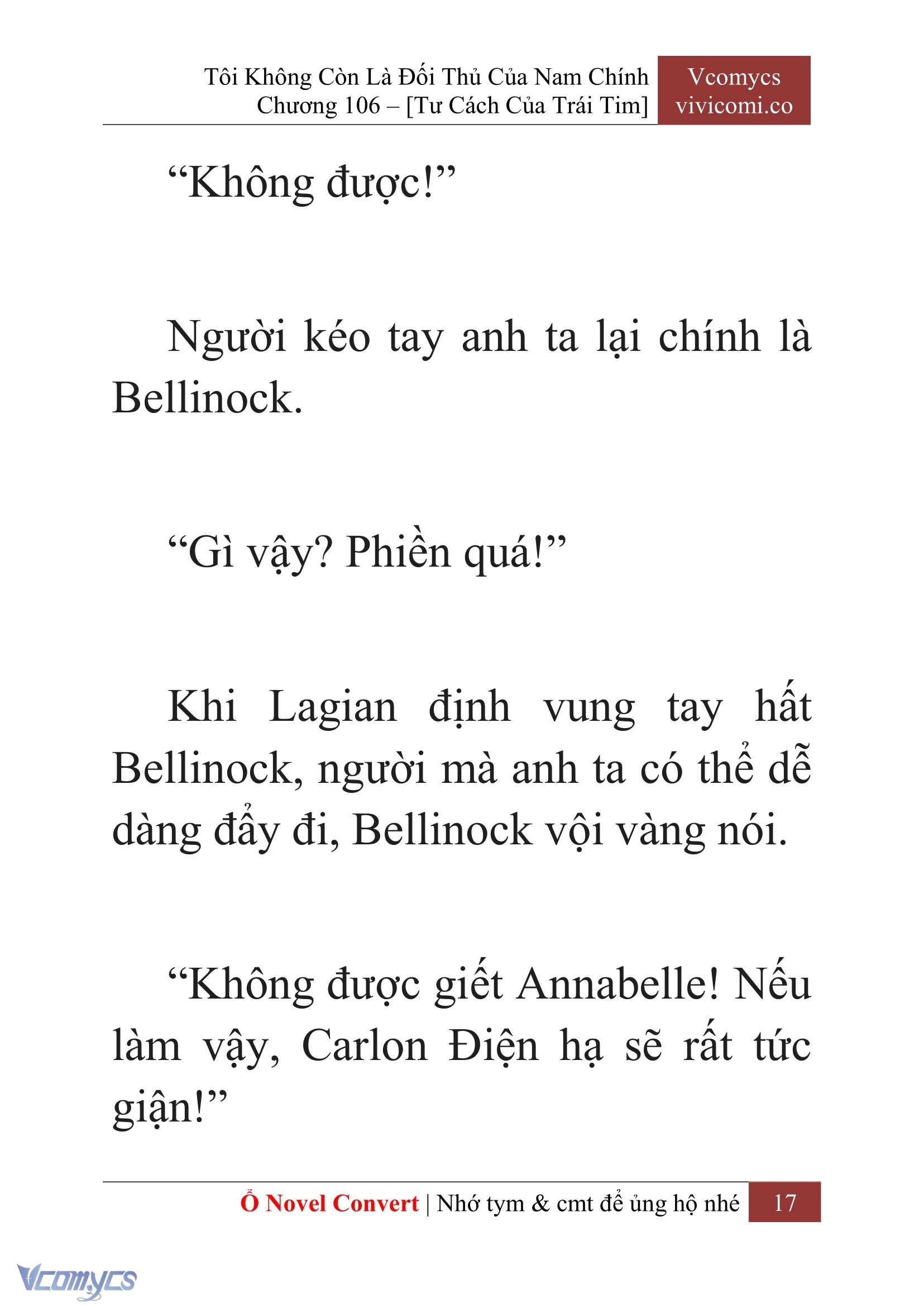 [Novel] Tôi Không Còn Là Đối Thủ Của Nam Chính Chap 106 - Trang 2