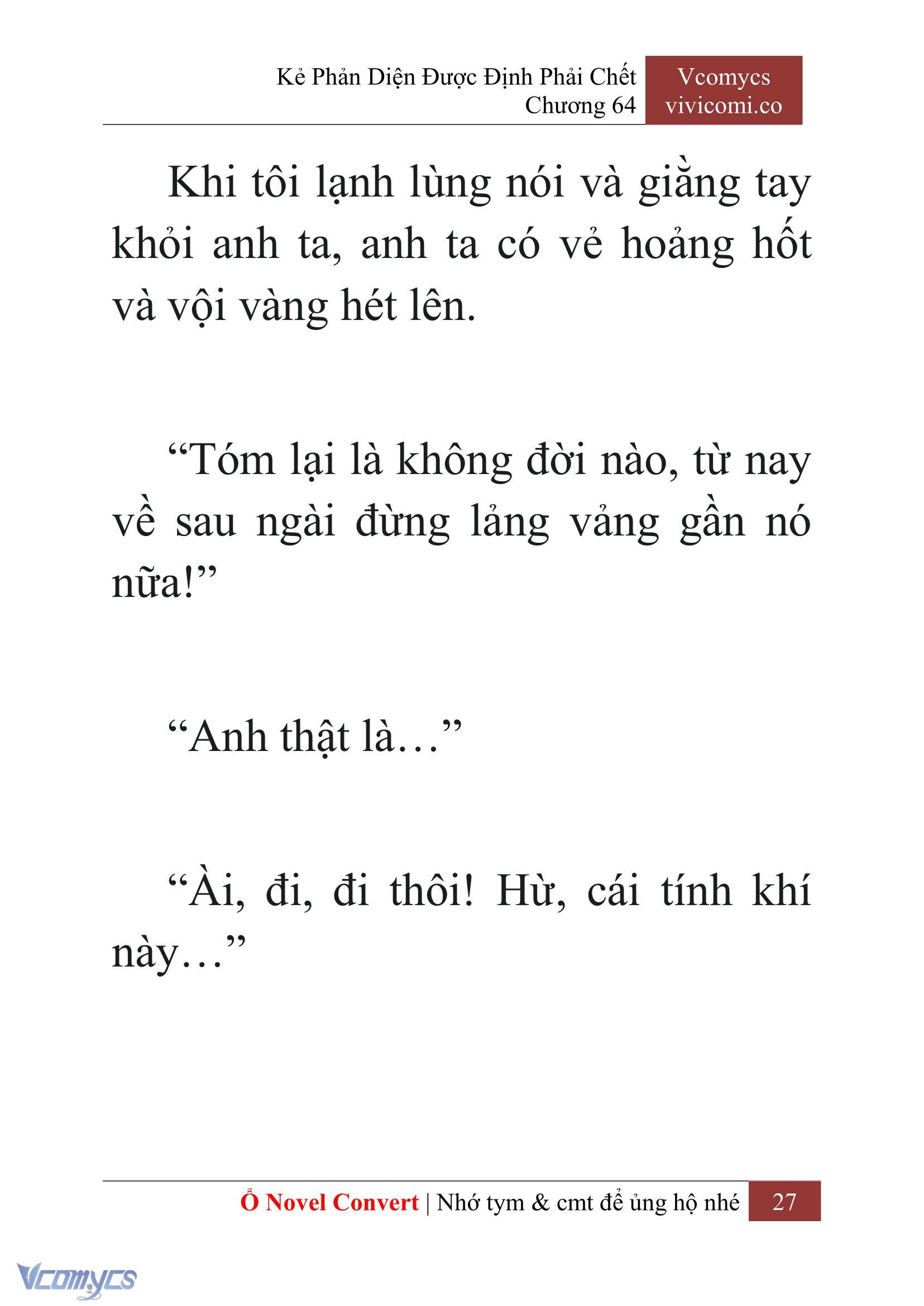 [Novel] Kẻ Phản Diện Được Định Phải Chết Chap 64 - Trang 2