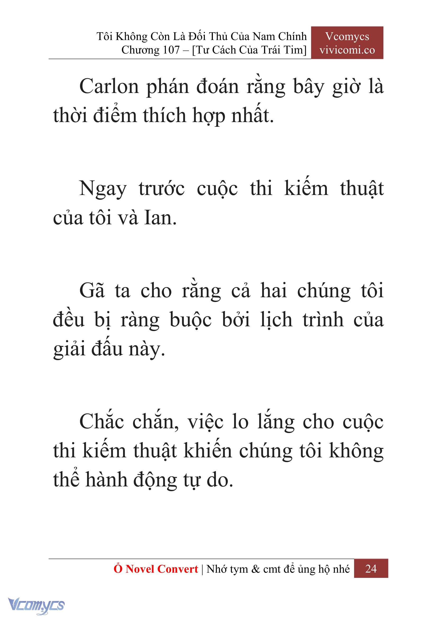 [Novel] Tôi Không Còn Là Đối Thủ Của Nam Chính Chap 107 - Trang 2
