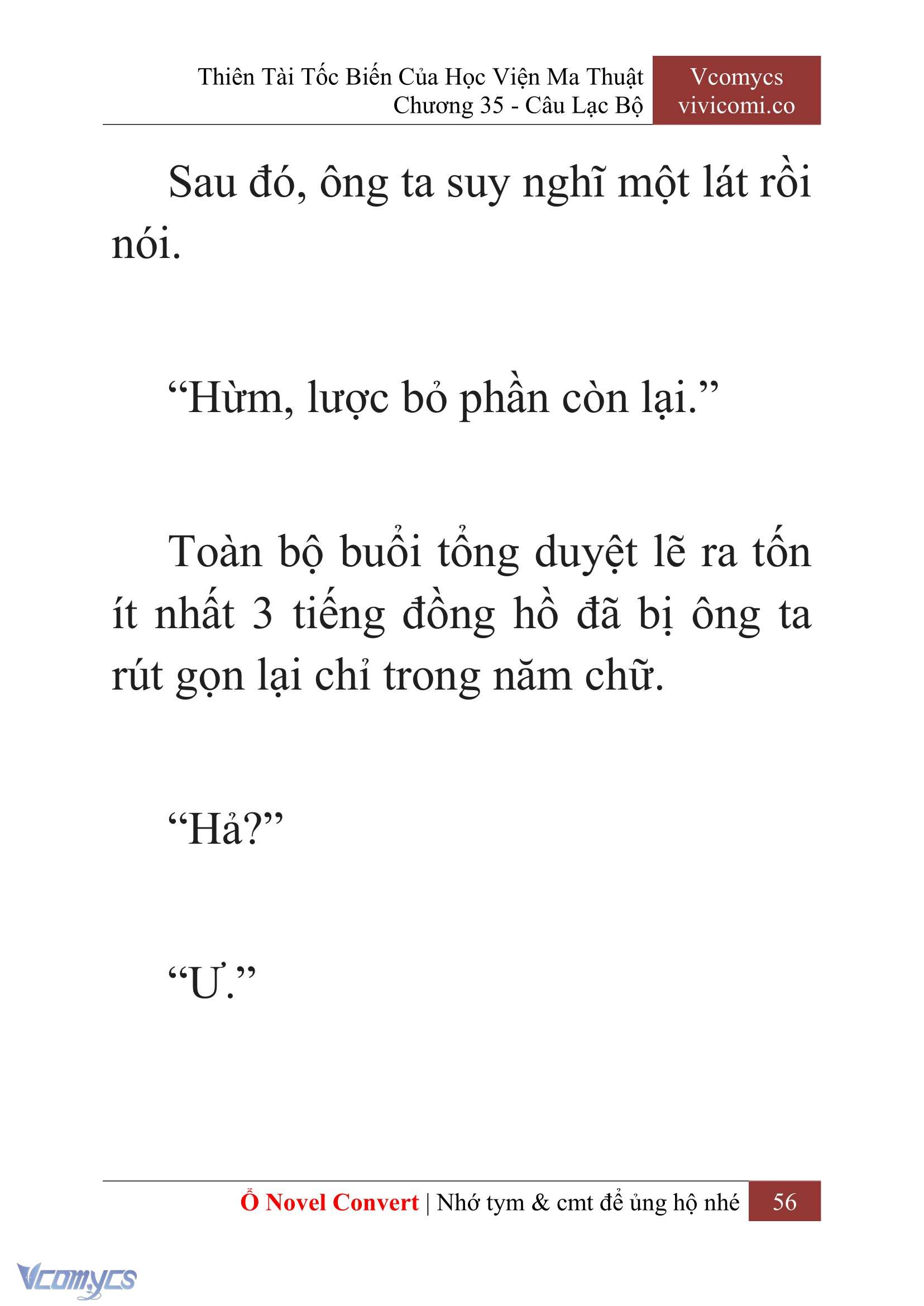 [Novel] Thiên Tài Tốc Biến Của Học Viện Ma Thuật Chap 35 - Next Chap 36