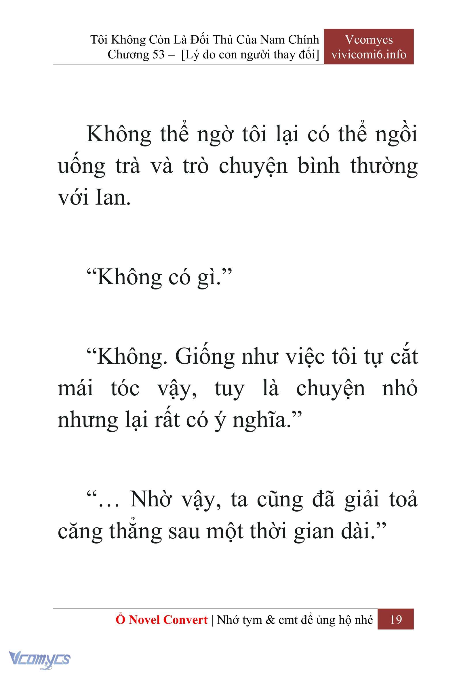 [Novel] Tôi Không Còn Là Đối Thủ Của Nam Chính Chap 53 - Trang 2