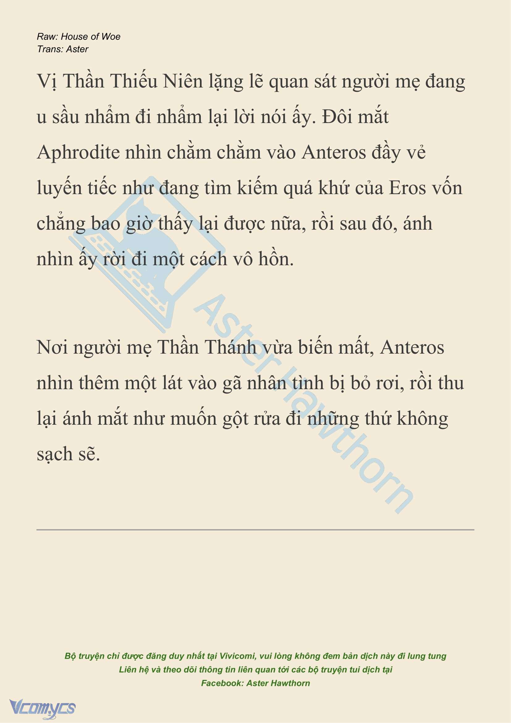 [NOVEL] Dành Cho Các Nữ Thần: Dành cho Psyche Chap 36 - Trang 2