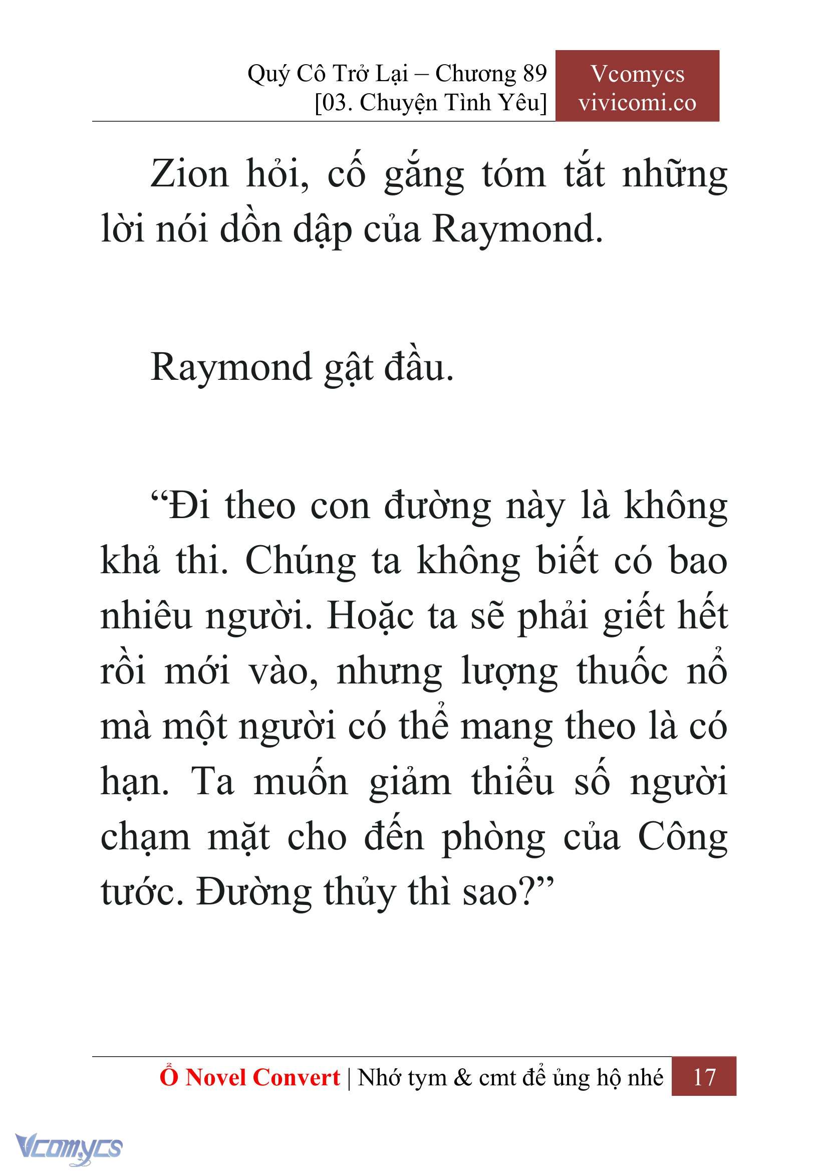 [Novel] Quý Cô Trở Lại Chap 89 - Trang 2