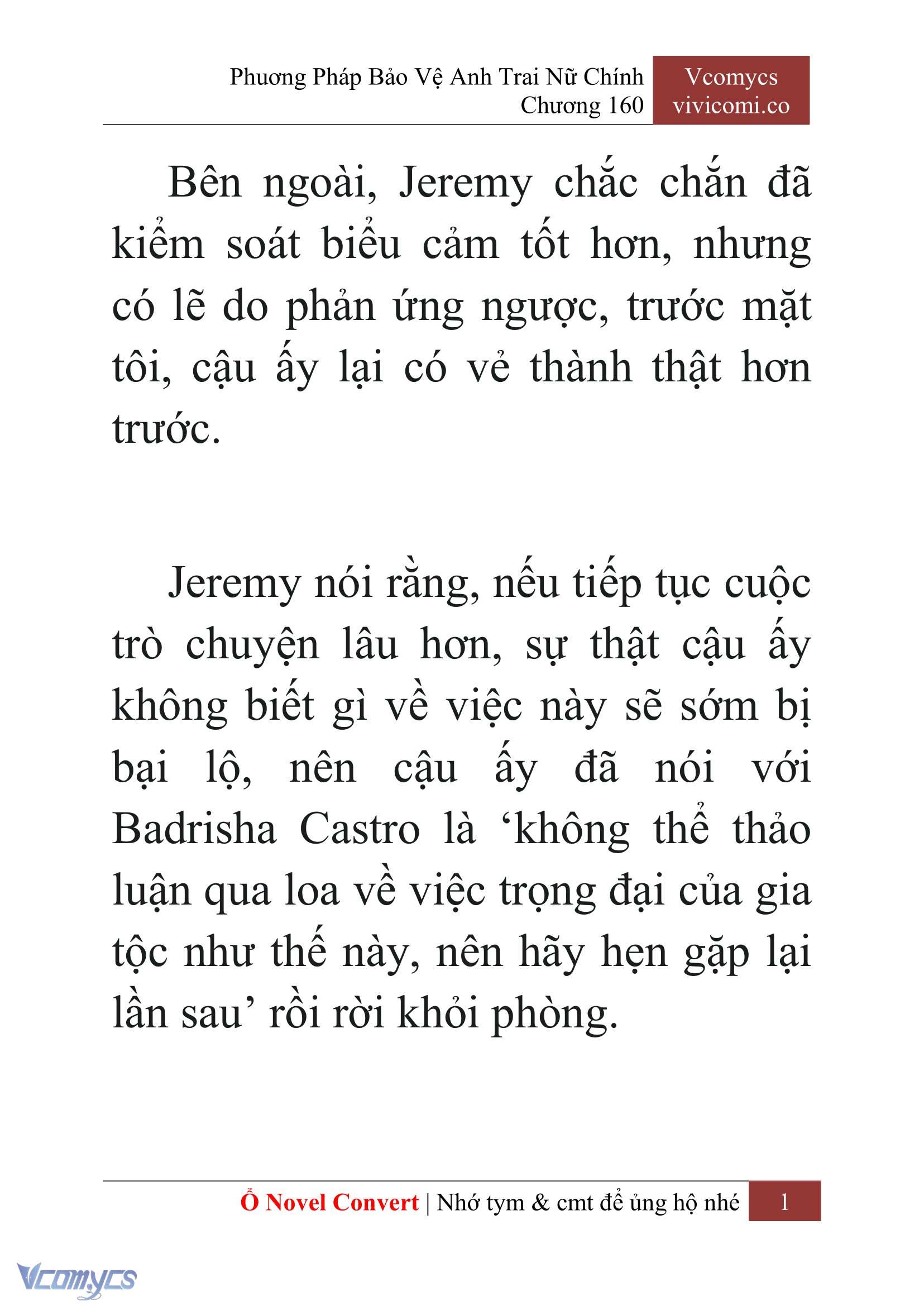 [Novel] Phương Pháp Bảo Vệ Anh Trai Nữ Chính Chap 160 - Trang 2