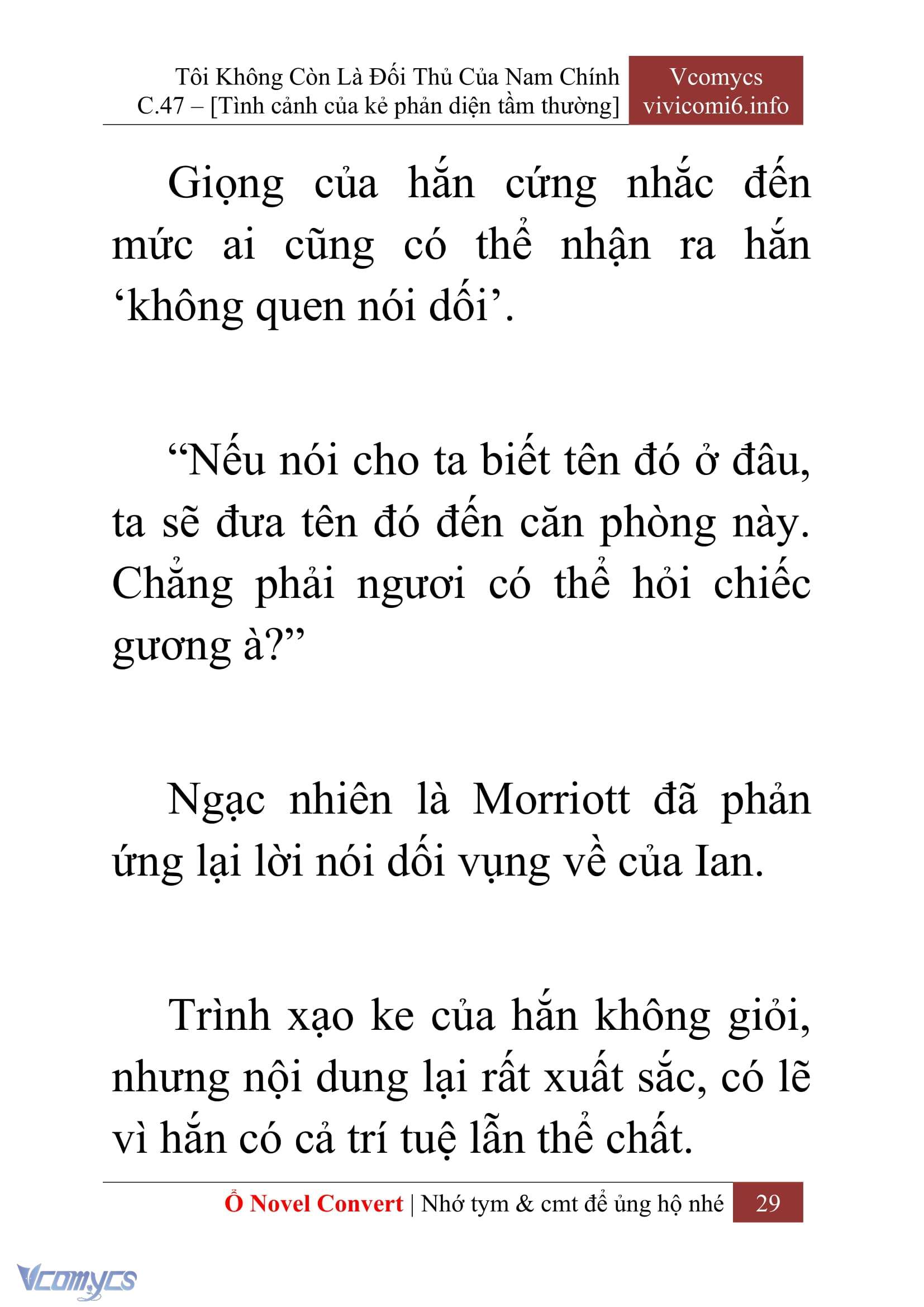 [Novel] Tôi Không Còn Là Đối Thủ Của Nam Chính Chap 47 - Trang 2