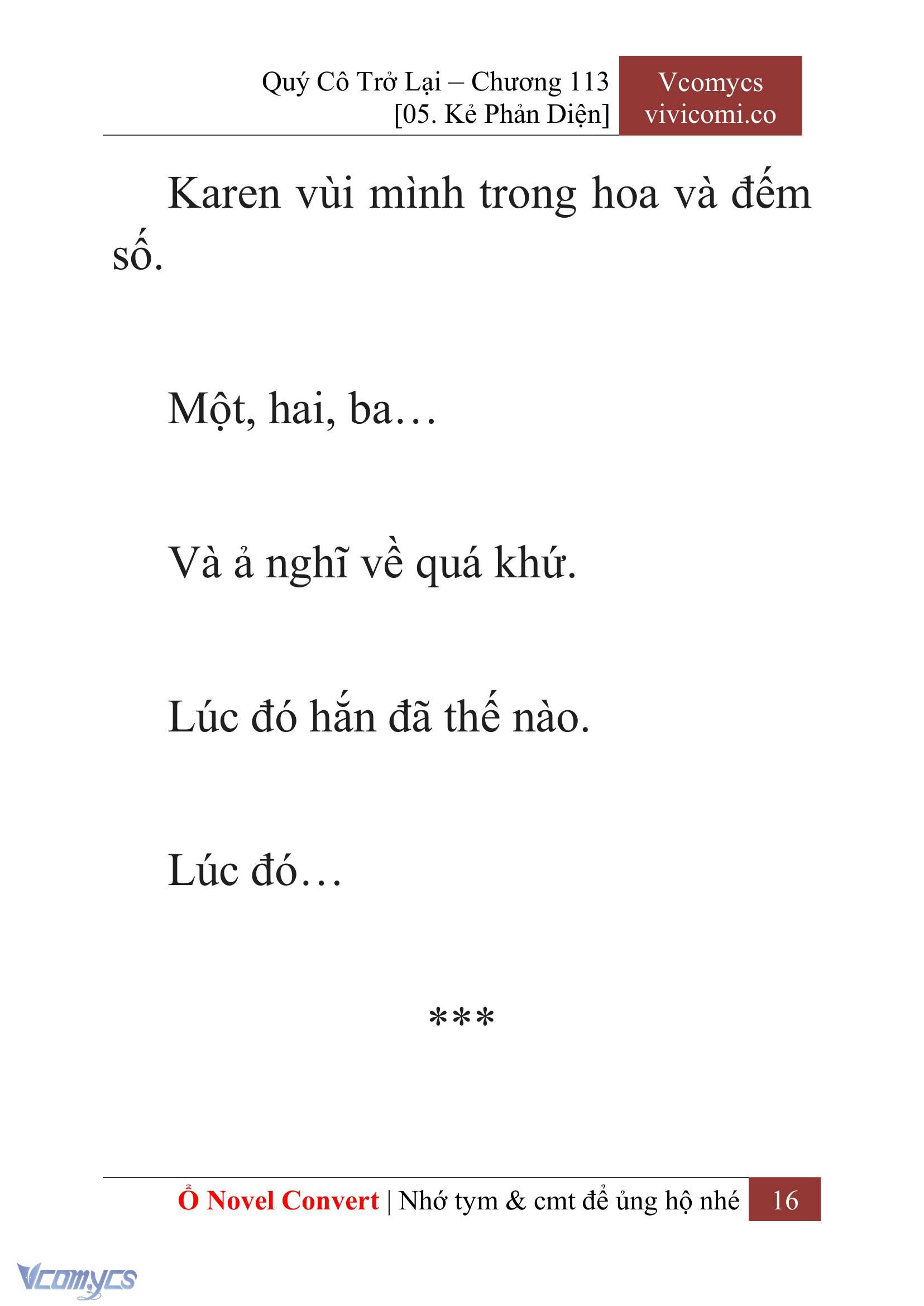 [Novel] Quý Cô Trở Lại Chap 113 - Trang 2