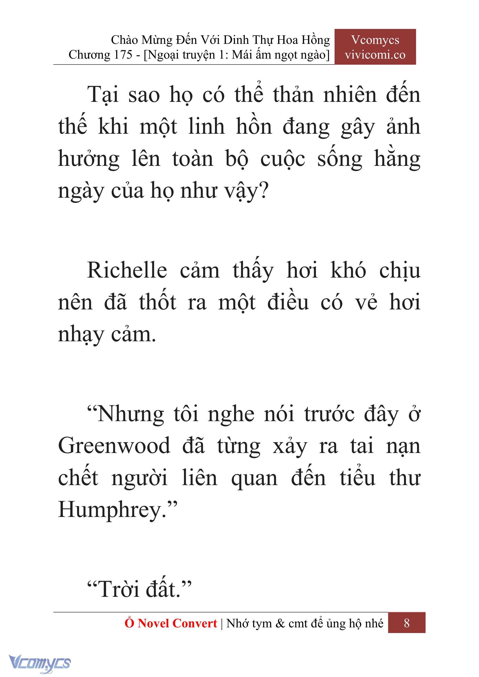 [Novel] Chào Mừng Đến Với Dinh Thự Hoa Hồng Chap 175 - Trang 2