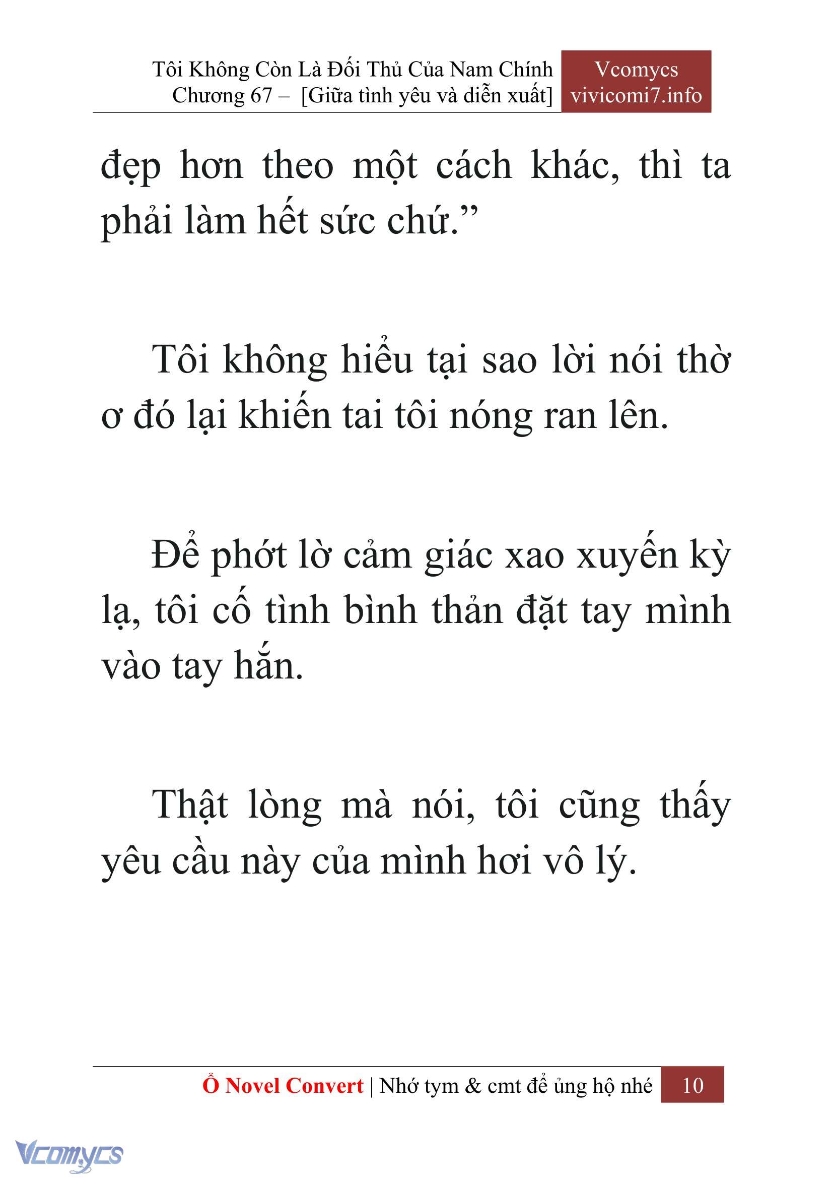 [Novel] Tôi Không Còn Là Đối Thủ Của Nam Chính Chap 67 - Trang 2